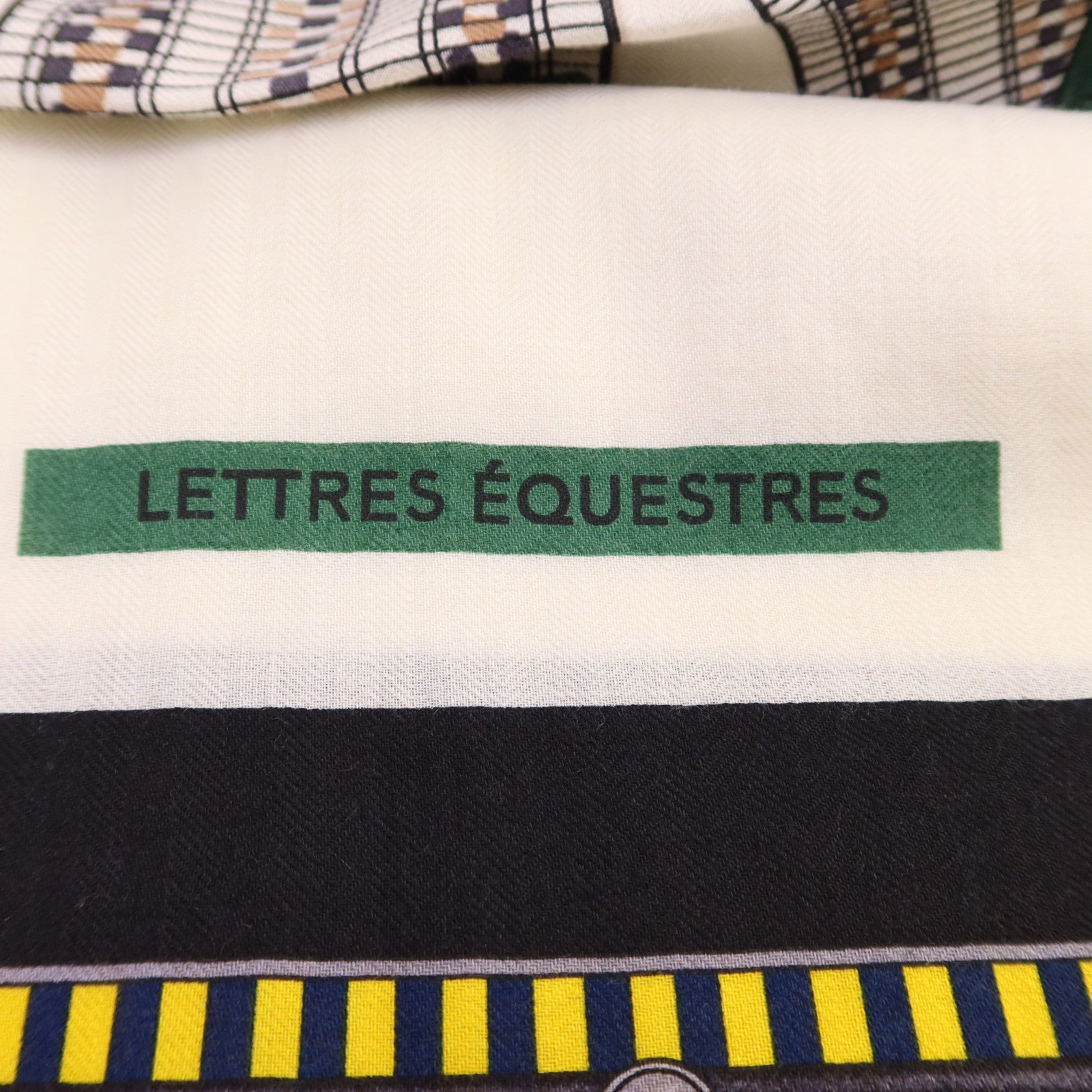 HERMES 【激減優惠】羊絨/絲質Mors A Jouets Bandana Shawl 140絲巾