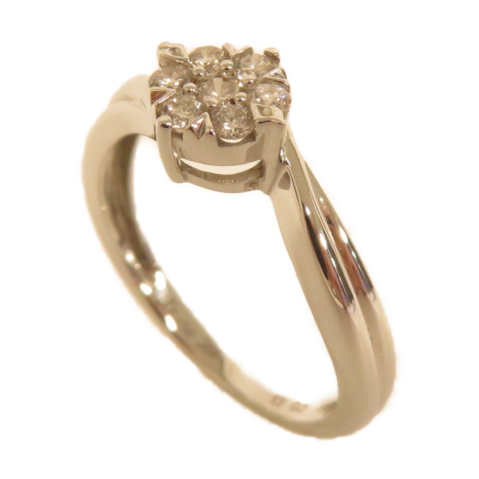 JEWELRY 【激減優惠】18K白金Diamond Ring鑽石戒指US#6