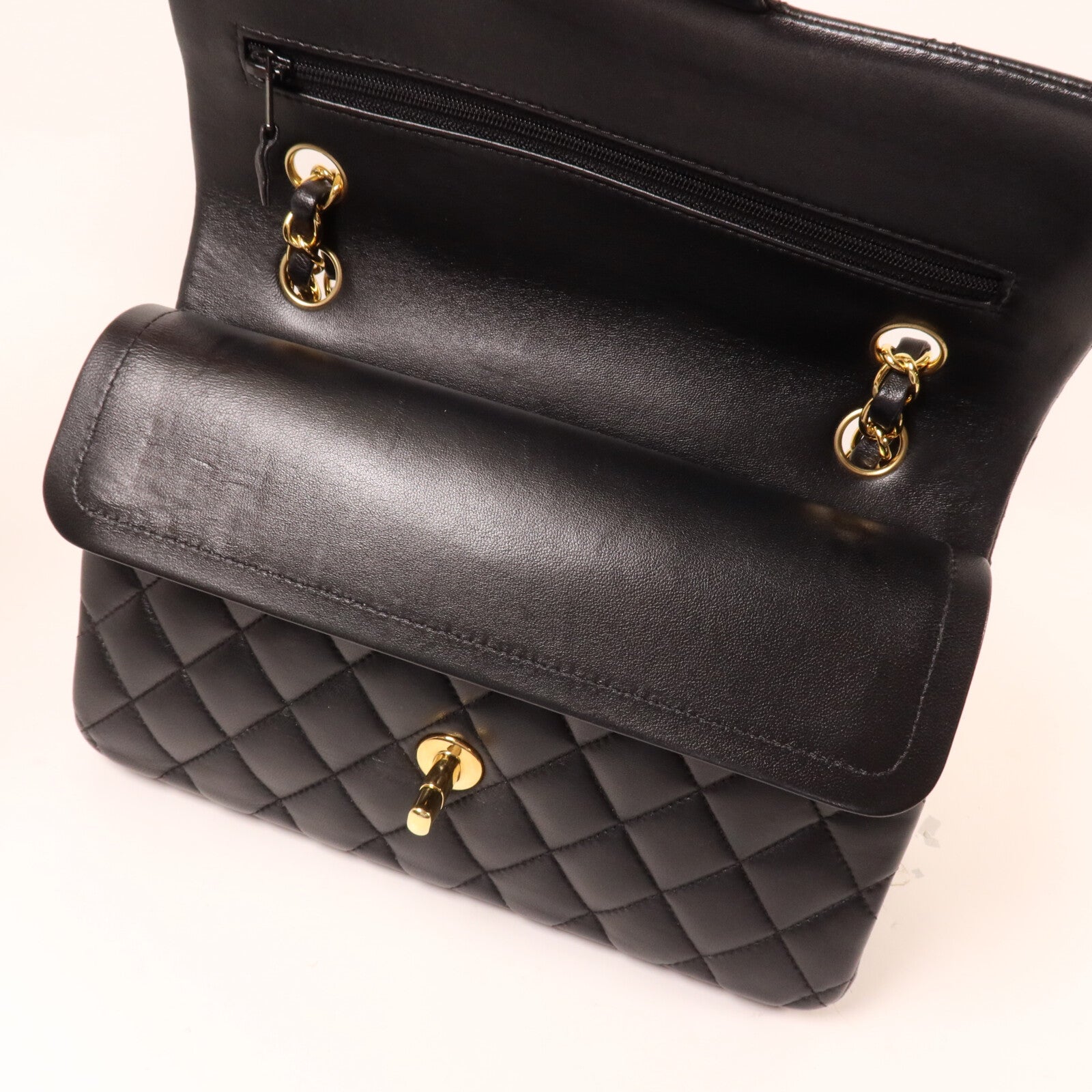 CHANEL 羊皮皮革Classic 23鏈帶肩背袋