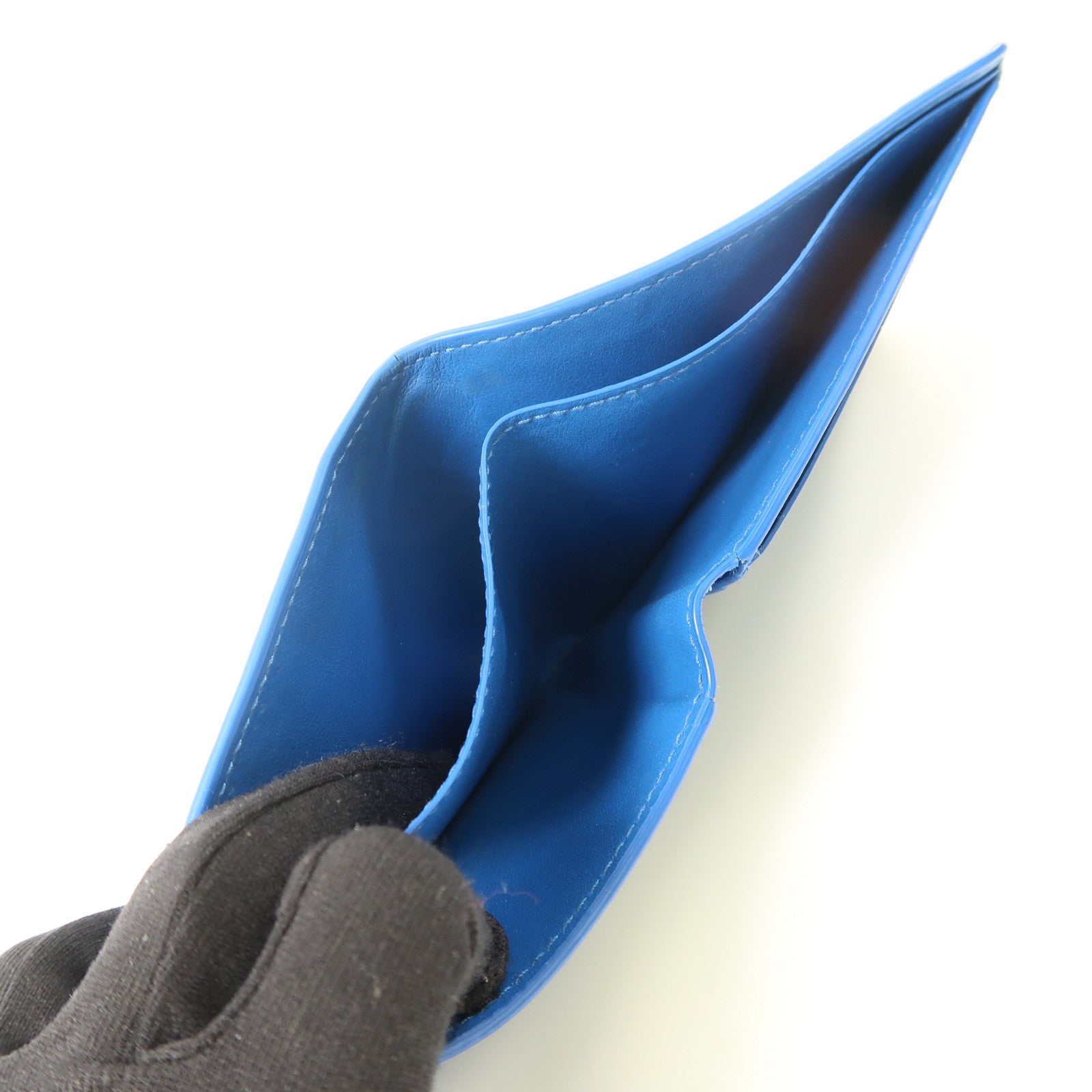 BOTTEGA VENETA 【激減優惠】皮革Wallet錢包藍色