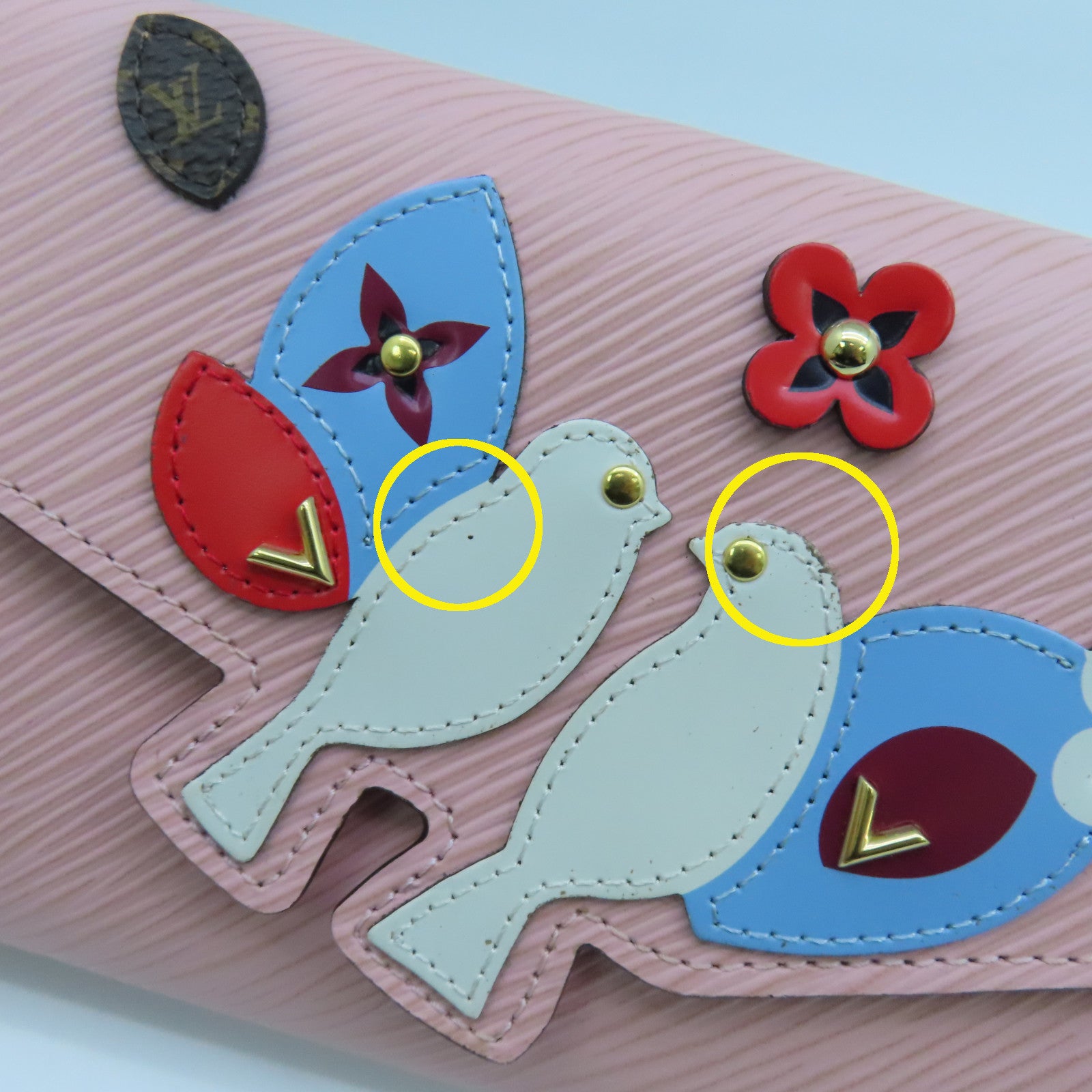 LOUIS VUITTON 【清倉大減價】Epi Sarah金扣長錢包粉色