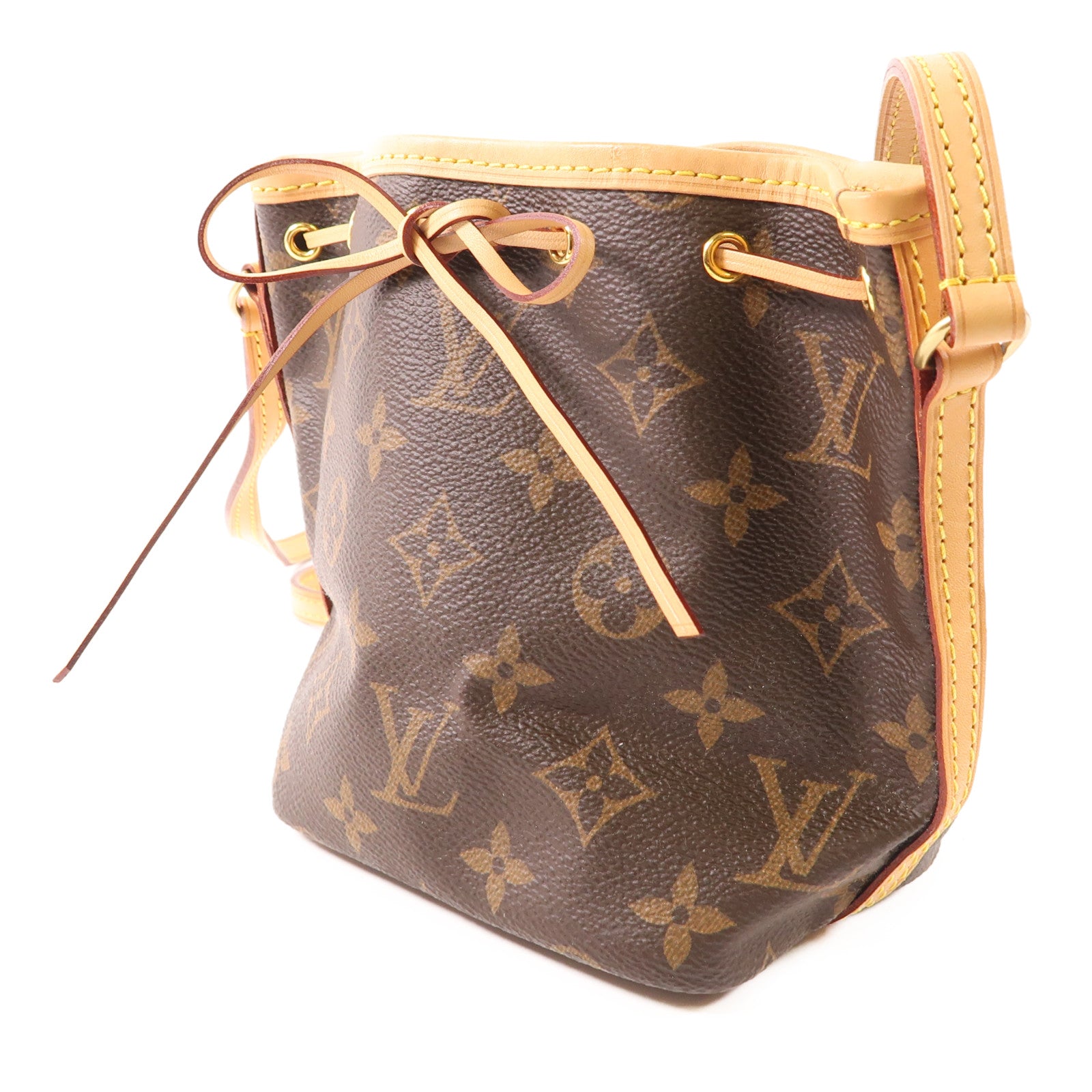 LOUIS VUITTON Monogram Nano Noe金扣肩背袋