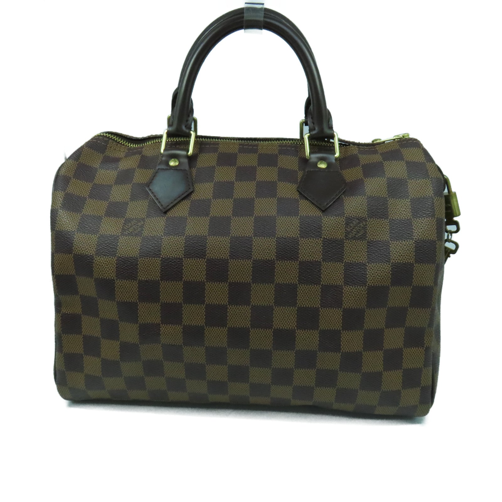 LOUIS VUITTON 【激減優惠】Damier Speedy 30金扣手挽袋啡色