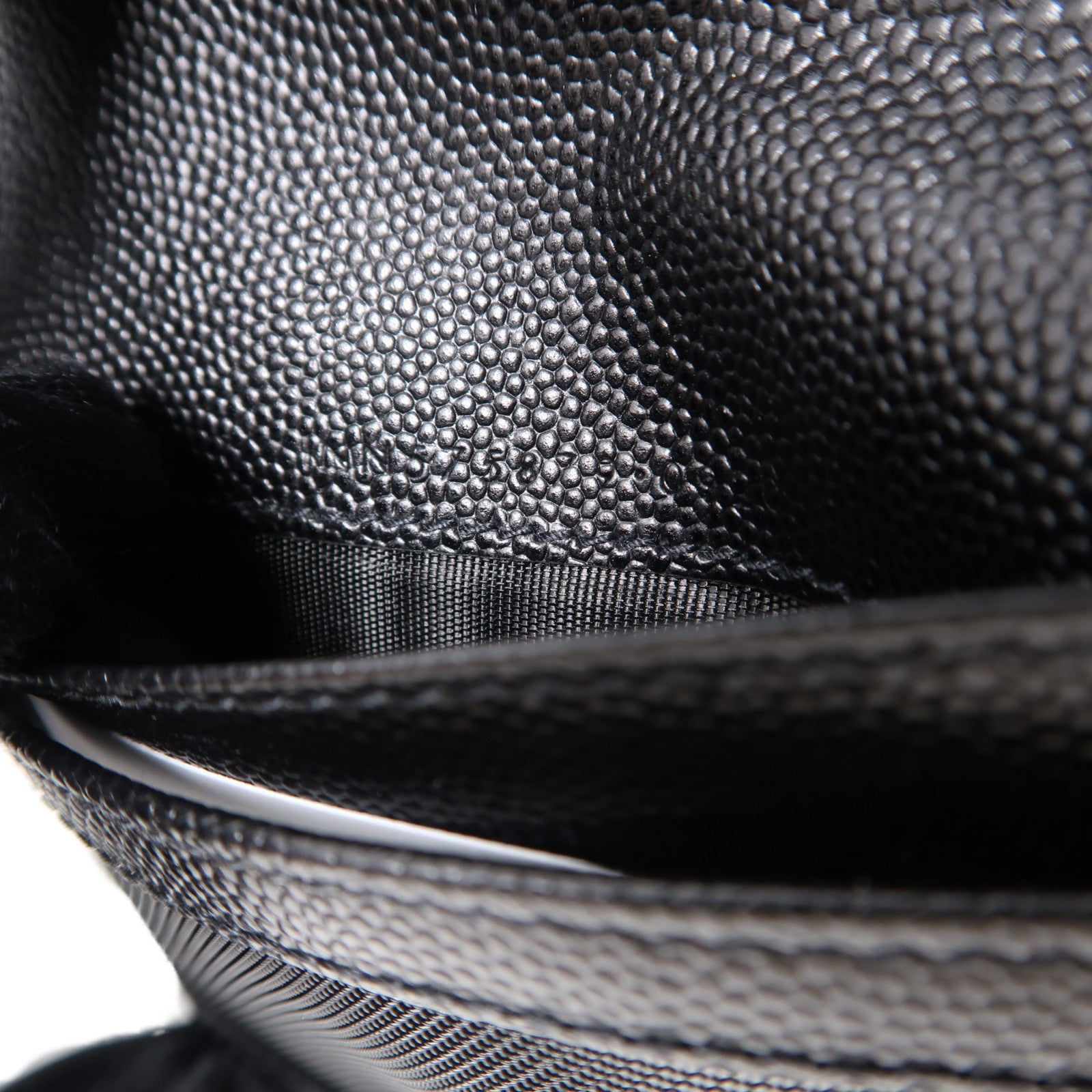 SAINT LAURENT 牛皮皮革Wallet金扣錢包黑色