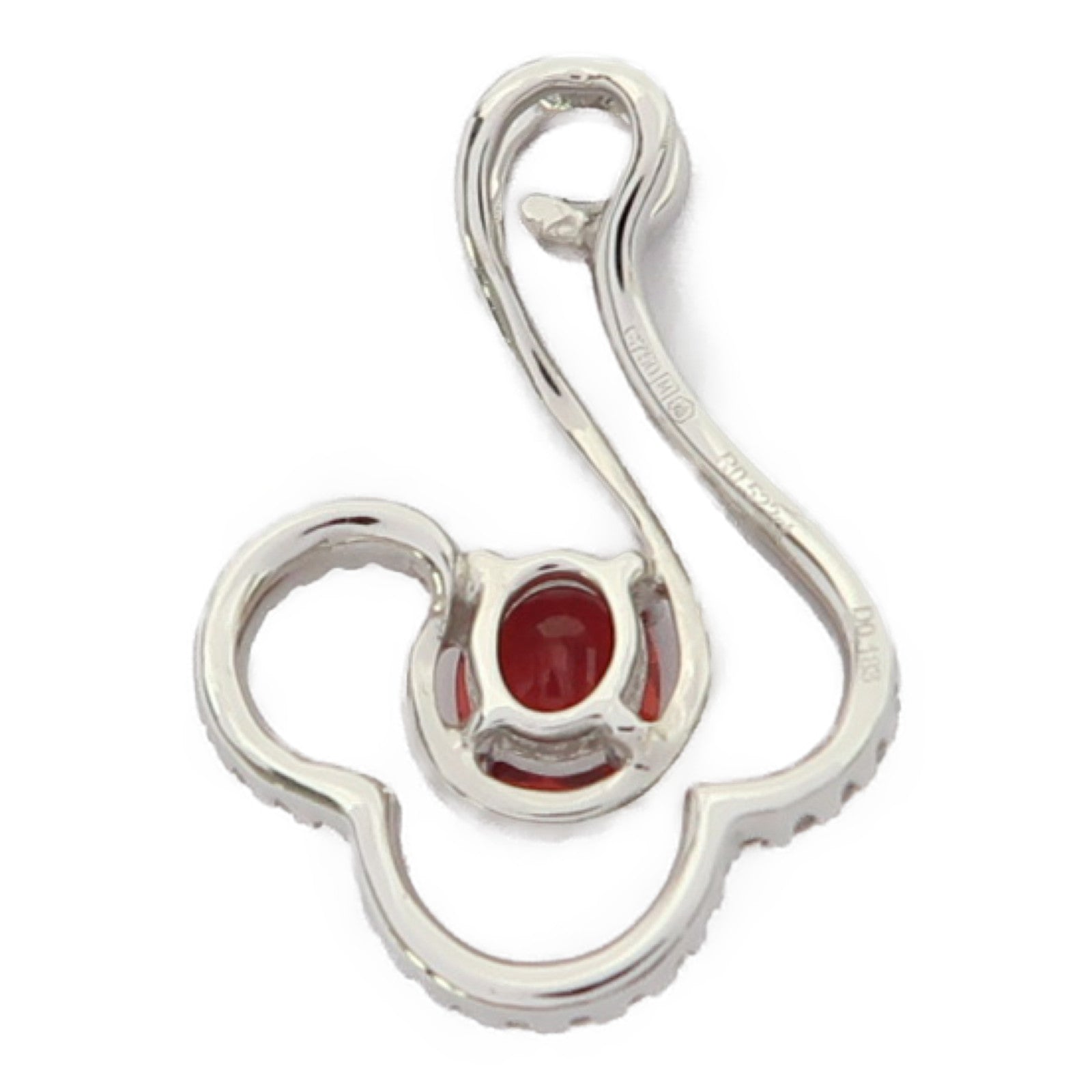 JEWELRY 18K白金Ruby 2.09g 0.522ct紅寶石/0.183ct鑽石吊墜