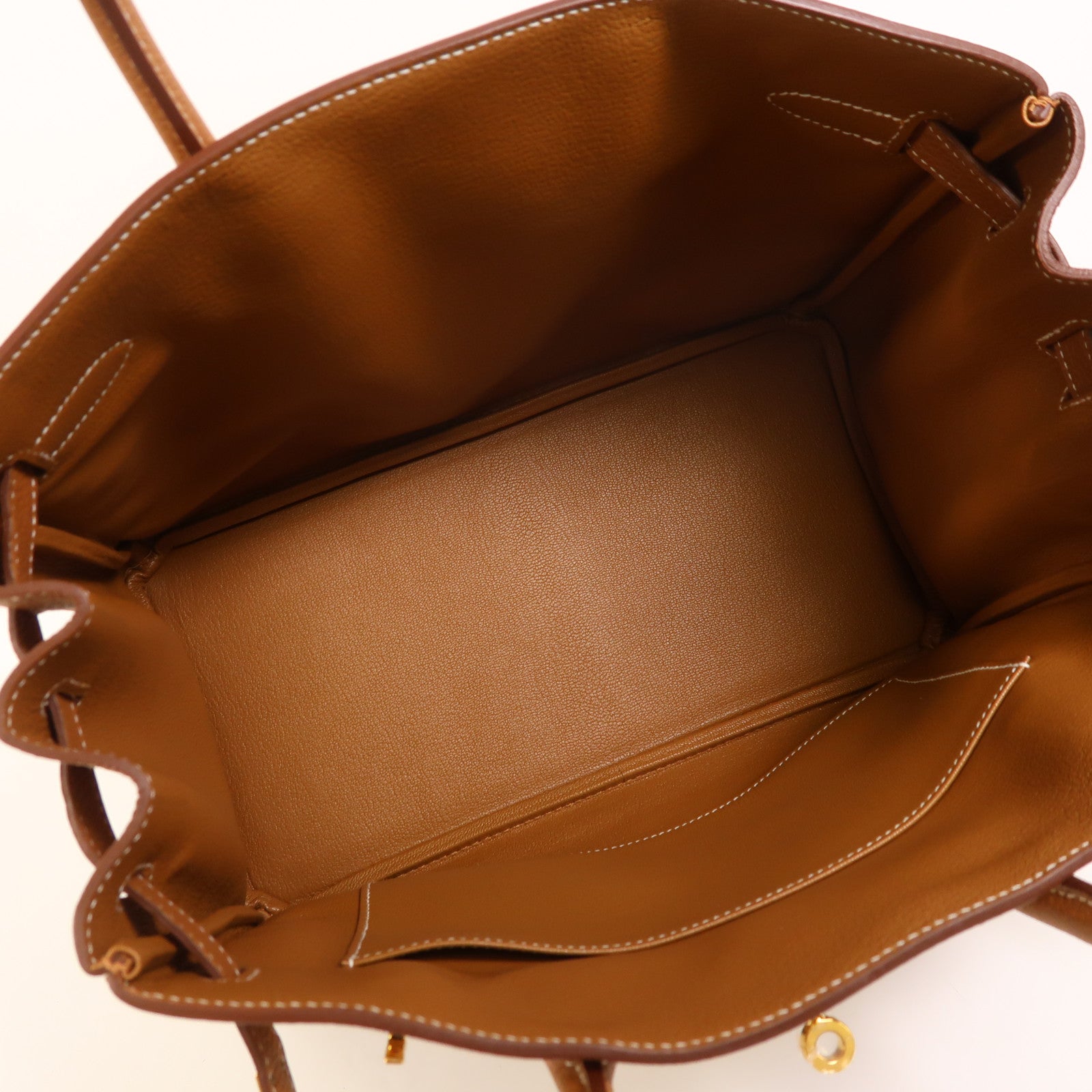 HERMES Togo皮革Birkin 30金扣手挽袋Gold