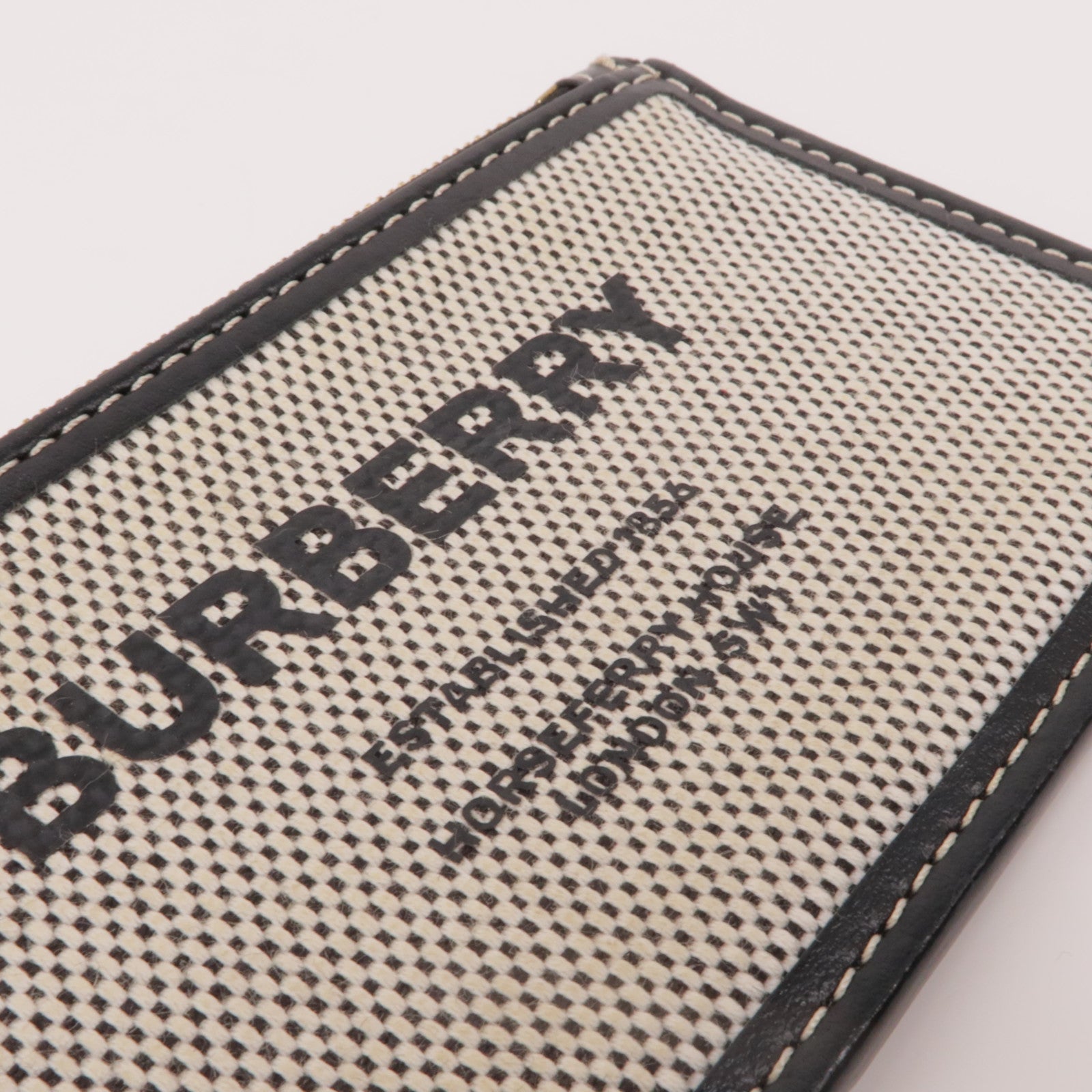 BURBERRY 帆布Card Case金扣卡片套