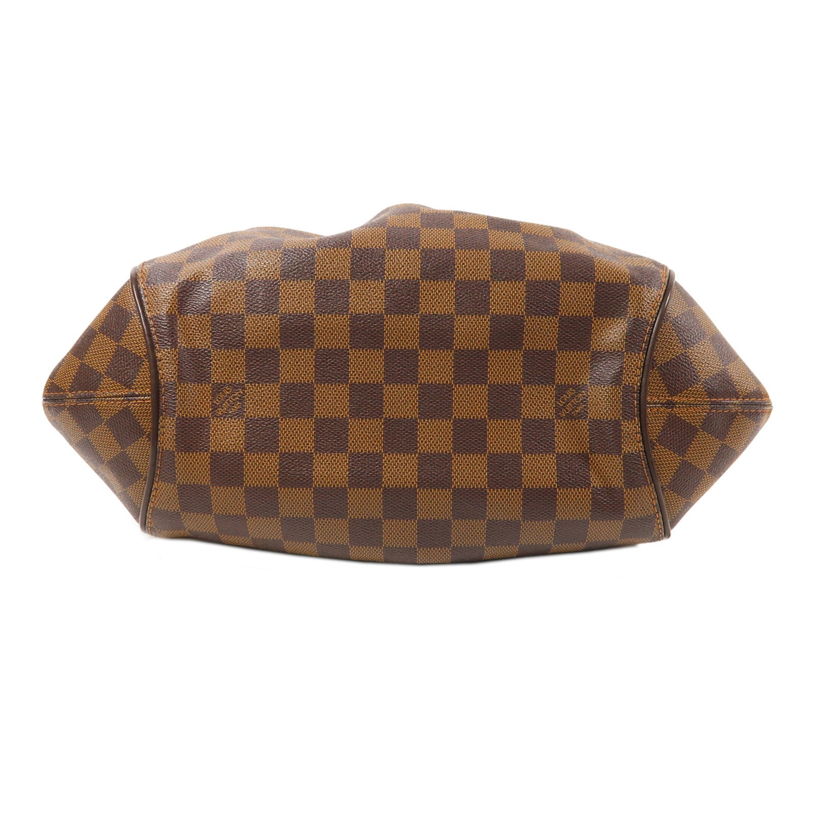 LOUIS VUITTON Damier Sistina PM金扣肩背袋棕色