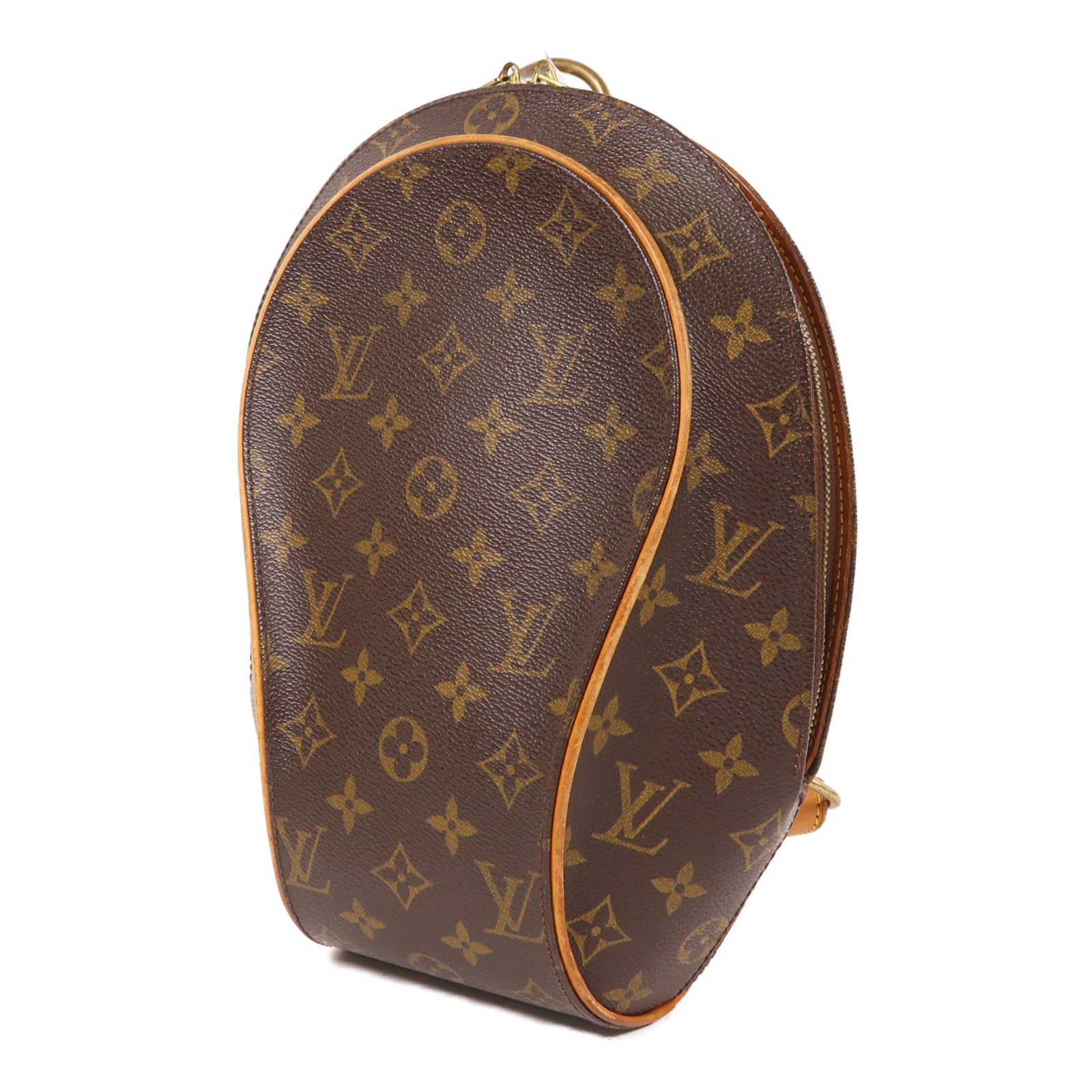 LOUIS VUITTON Monogram Ellipse Sac A Dos Backpack金扣背包棕色