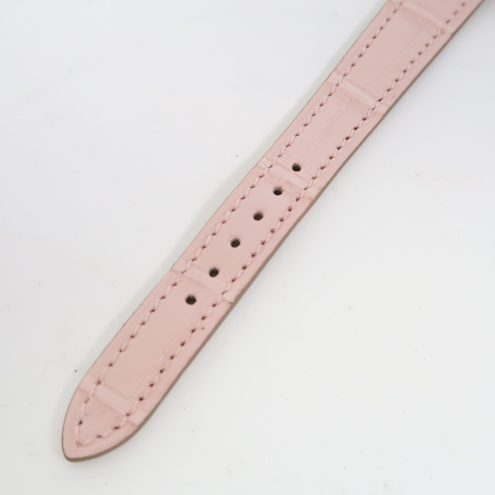 HERMES Heure H Mini Model 21mm不鏽鋼/皮革帶手錶石英機芯粉紅色