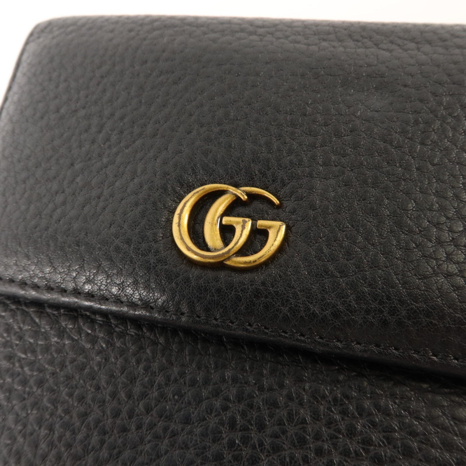 GUCCI 牛皮皮革GG Marmont Card Case Wallet錢包