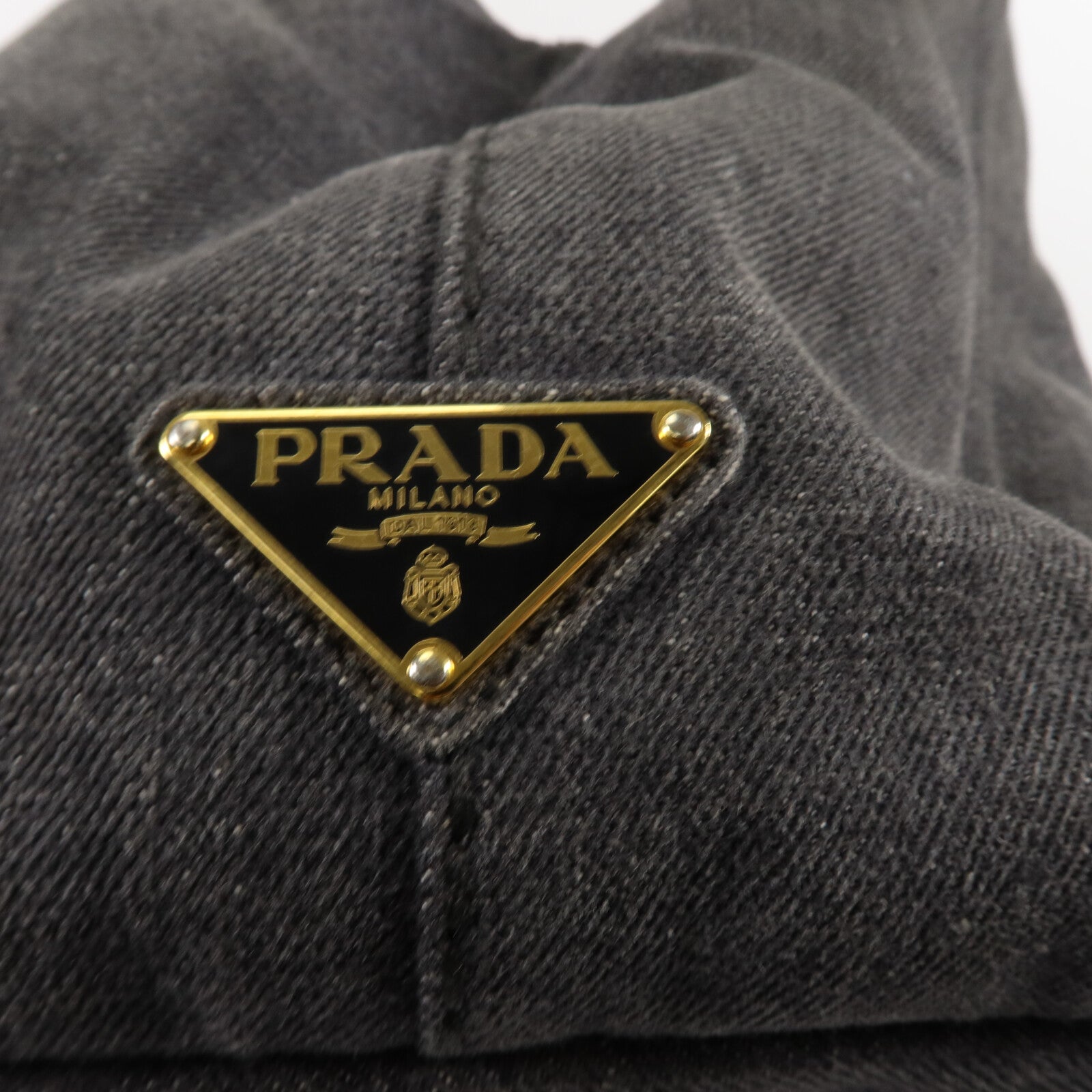 PRADA 牛仔布Canapa手挽袋