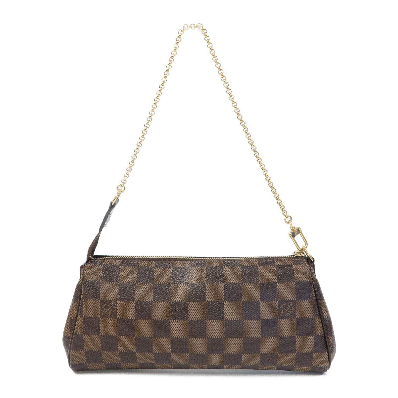 LOUIS VUITTON Damier Eva金扣手挽鏈帶肩背兩用袋啡色