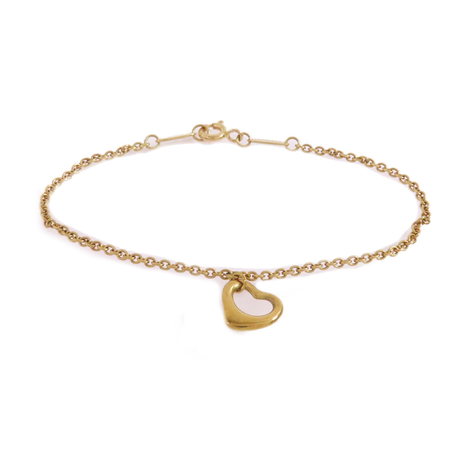 TIFFANY＆CO 【激減優惠】18K黃金Open Heart Bracelet手鏈