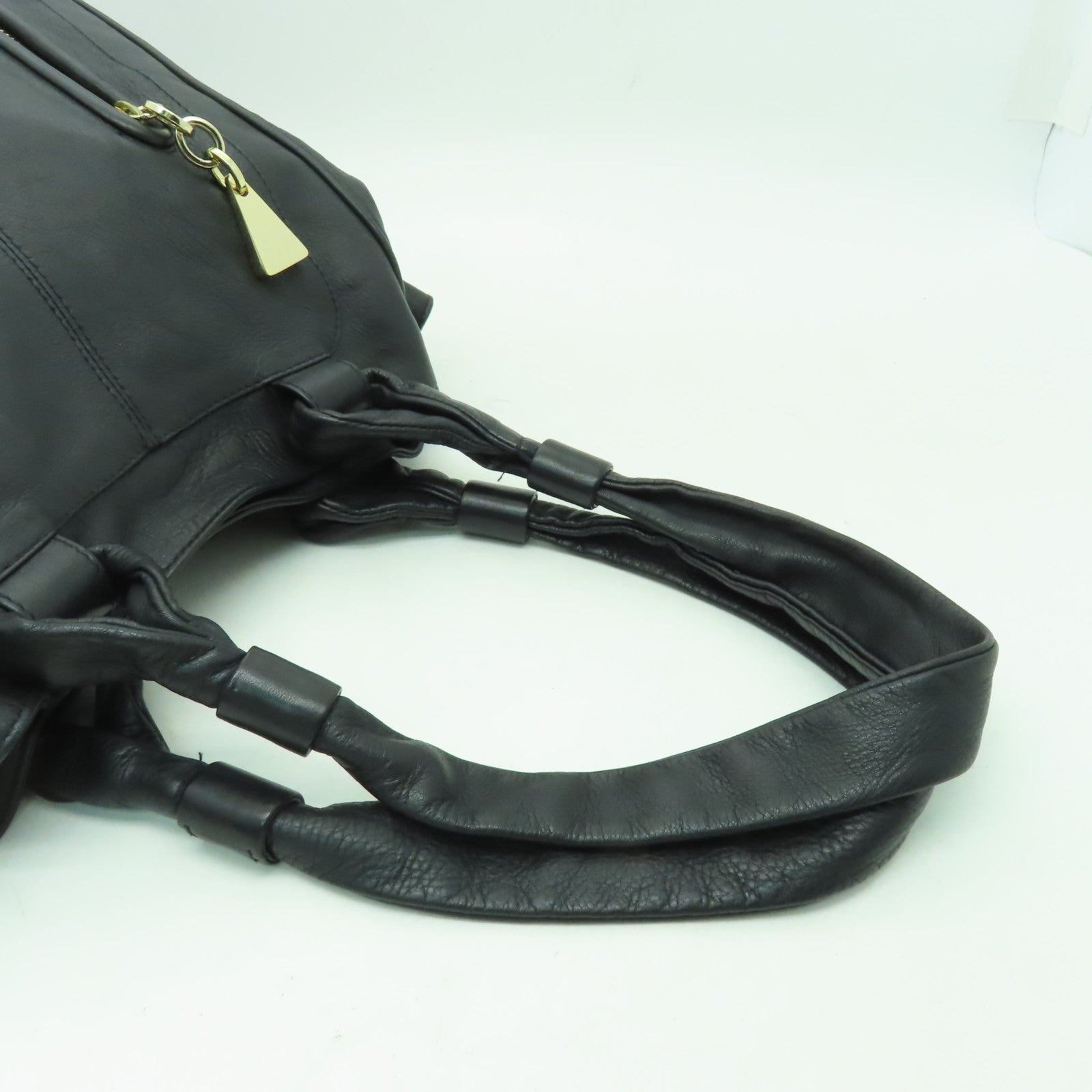SEE BY CHLOE 【清倉大減價】牛皮皮革Shoulder Bag金扣肩背袋黒色