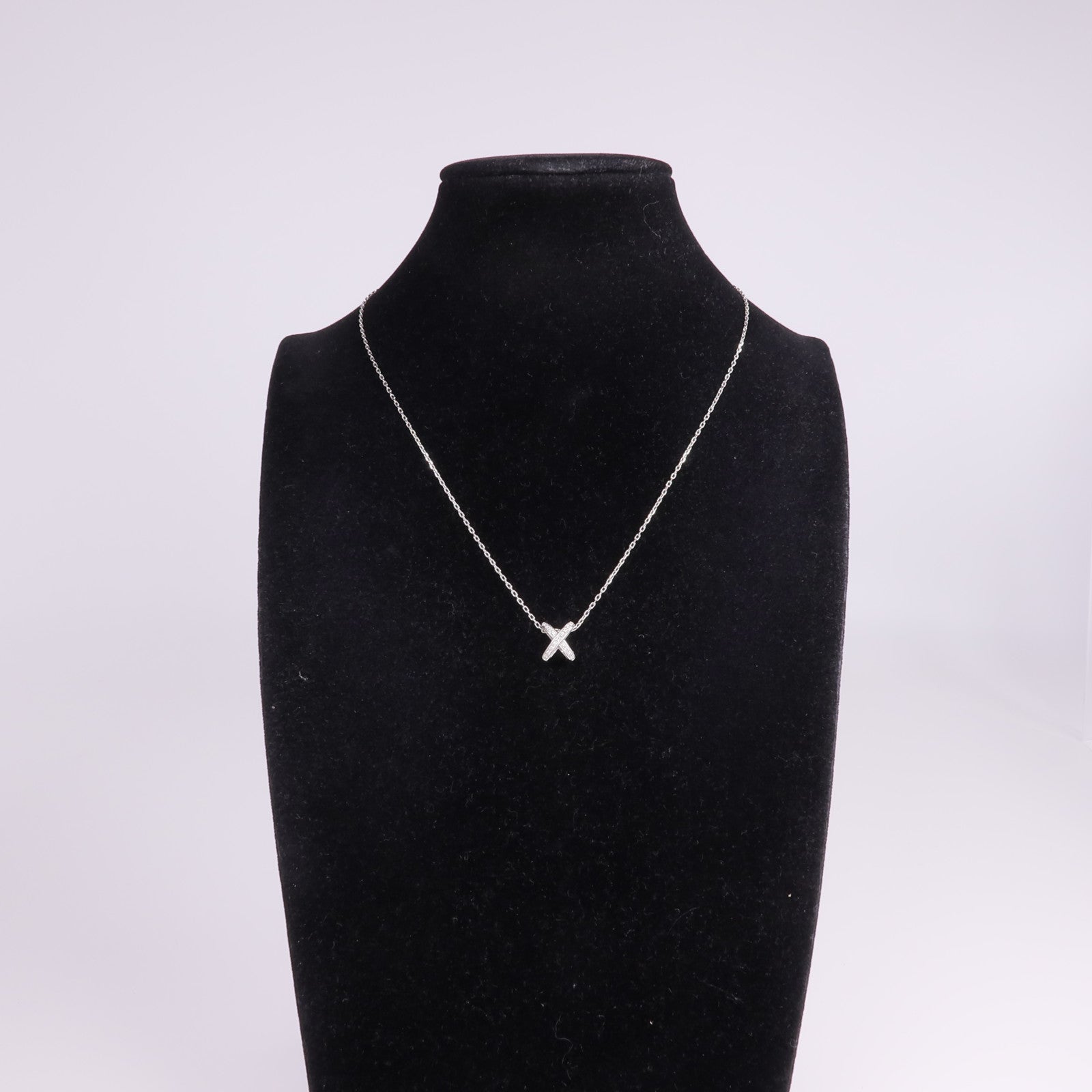 Chaumet 18K白金Jeux De Liens Necklace鑽石項鍊
