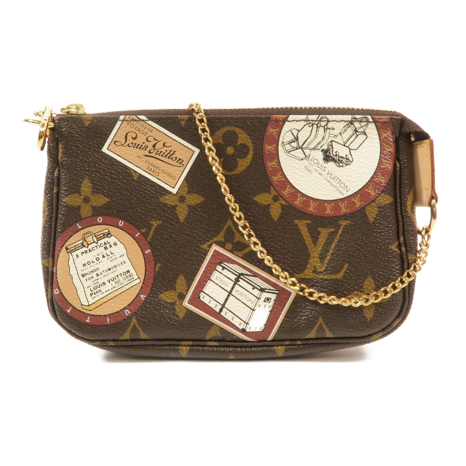 LOUIS VUITTON Monogram Mini Pochette Accessoires Pouch零錢包