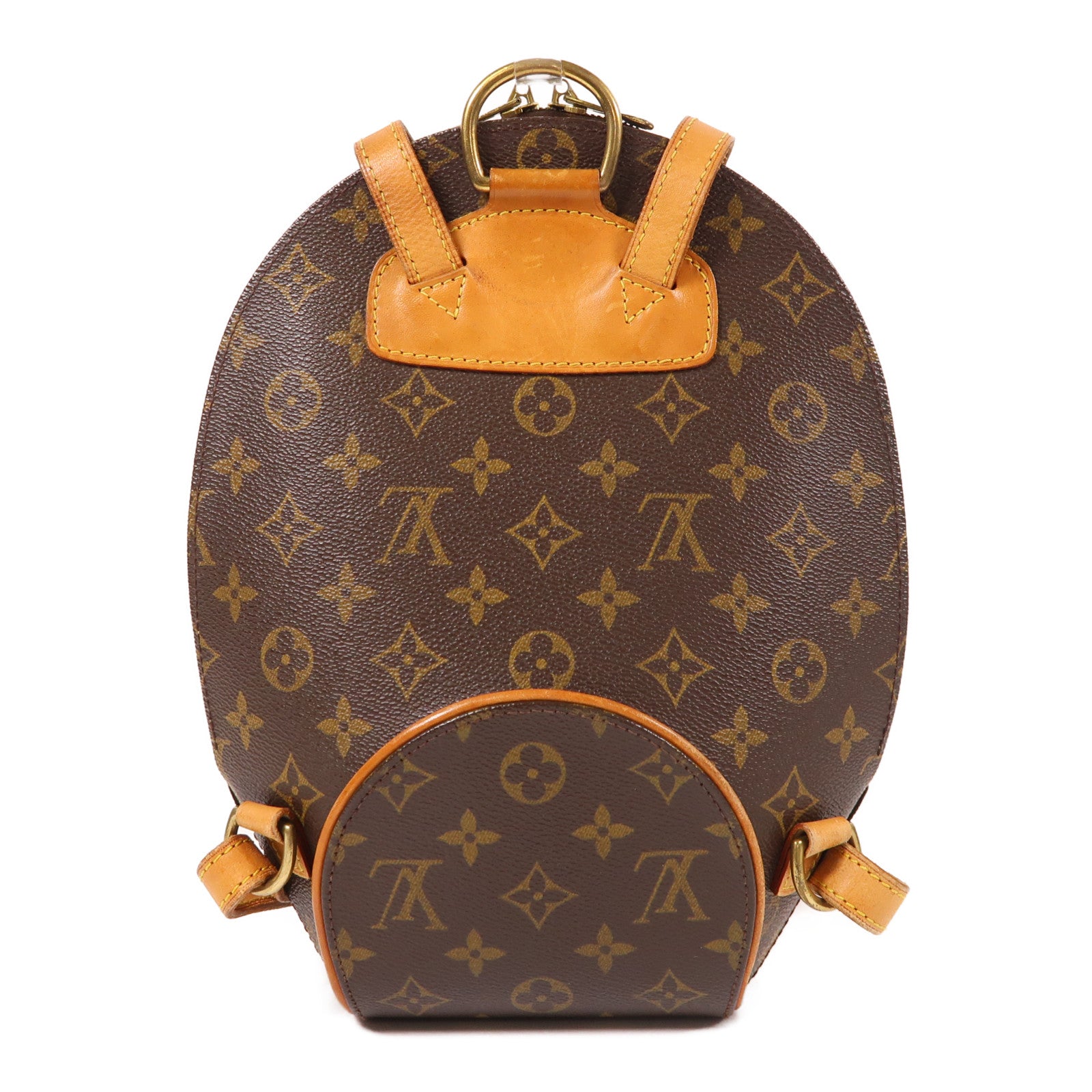 LOUIS VUITTON Monogram Ellipse Sac A Dos Backpack金扣背包棕色