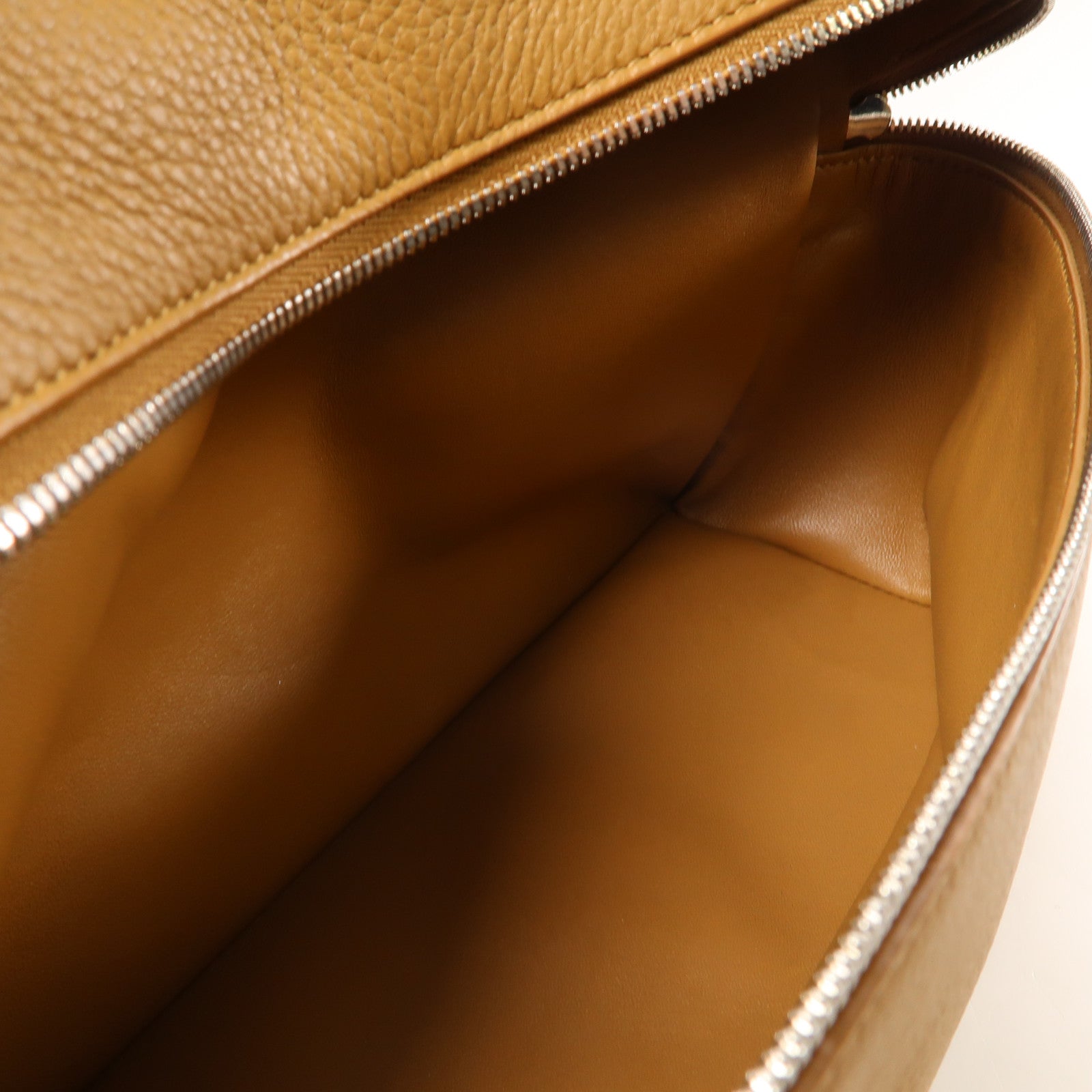 Loro Piana 牛皮皮革Extra Bag L27銀扣手挽肩背兩用袋啡色
