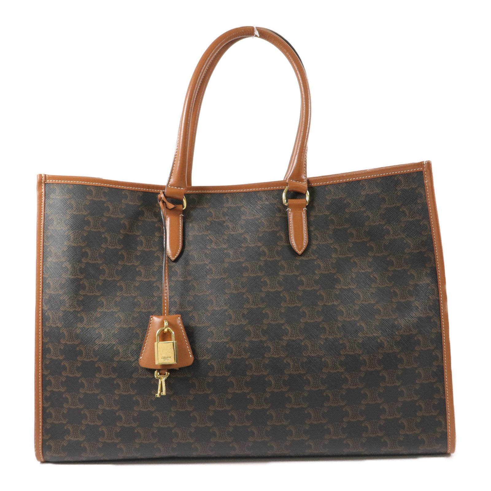 CELINE 塗層帆布Horizontal Cabas手挽袋