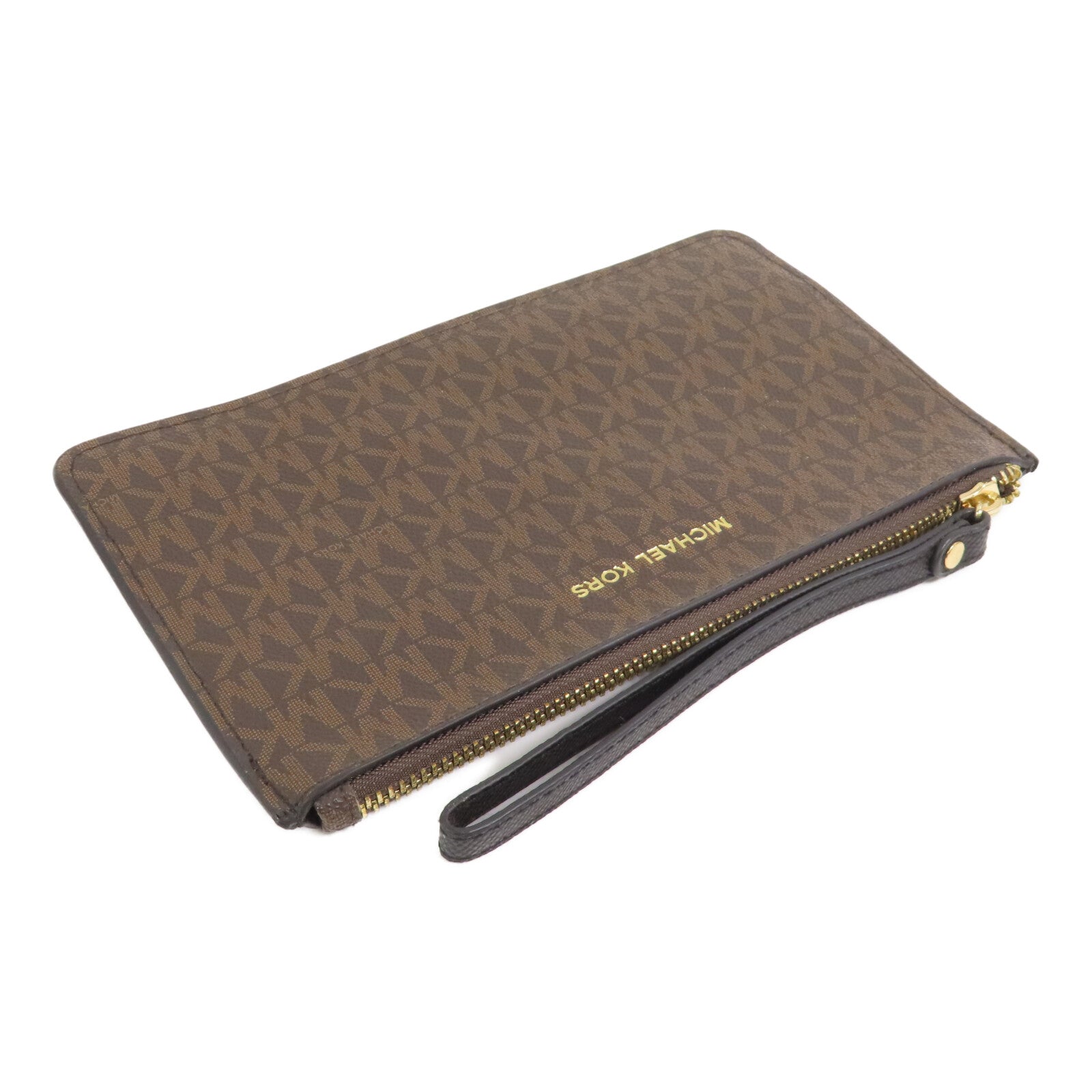 Michael Kors 塗層帆布Pouch金扣手拿包