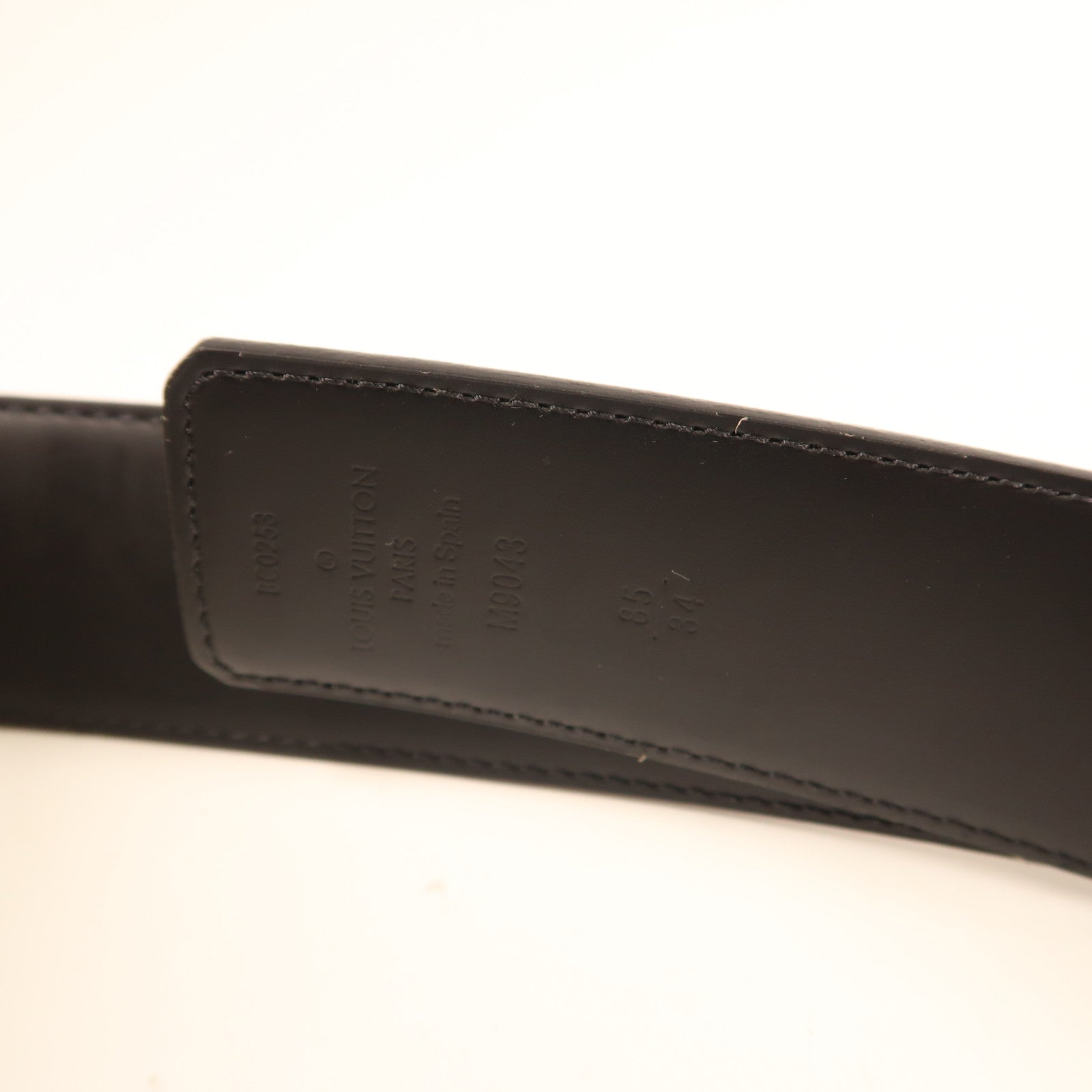 LOUIS VUITTON Monogram Eclipse Initiages 40銀扣皮帶