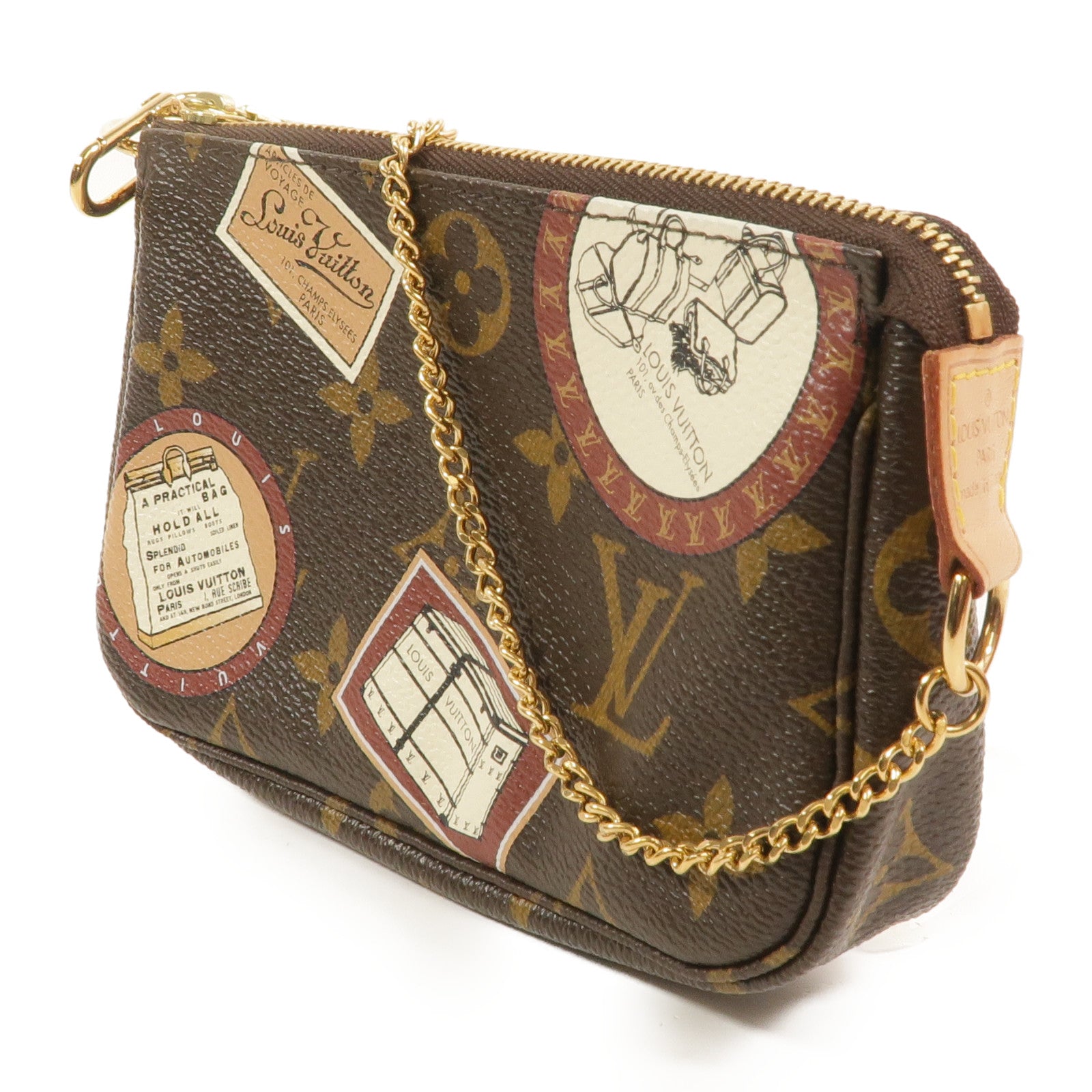 LOUIS VUITTON Monogram Mini Pochette Accessoires Pouch零錢包