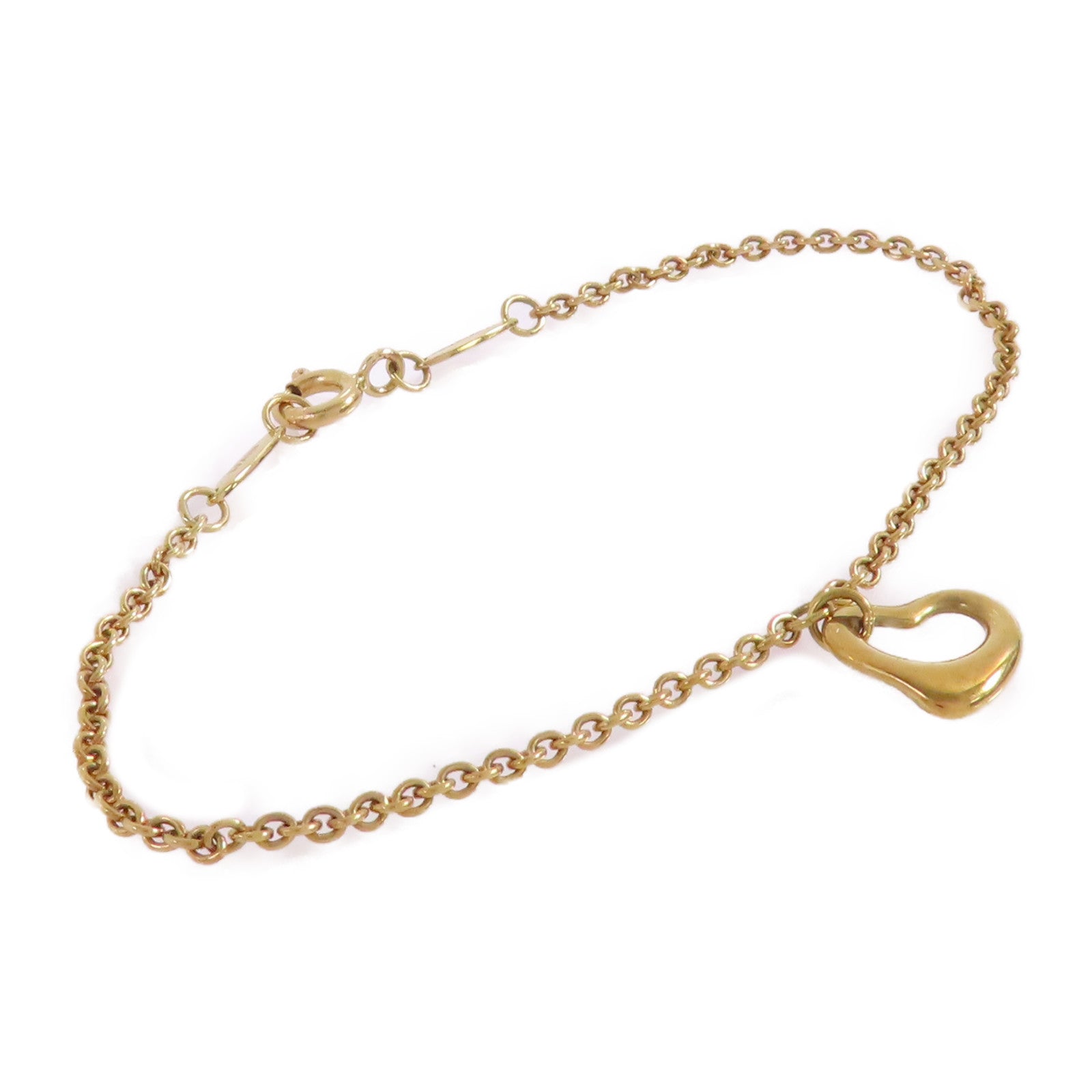 TIFFANY＆CO 【激減優惠】18K黃金Open Heart Bracelet手鏈