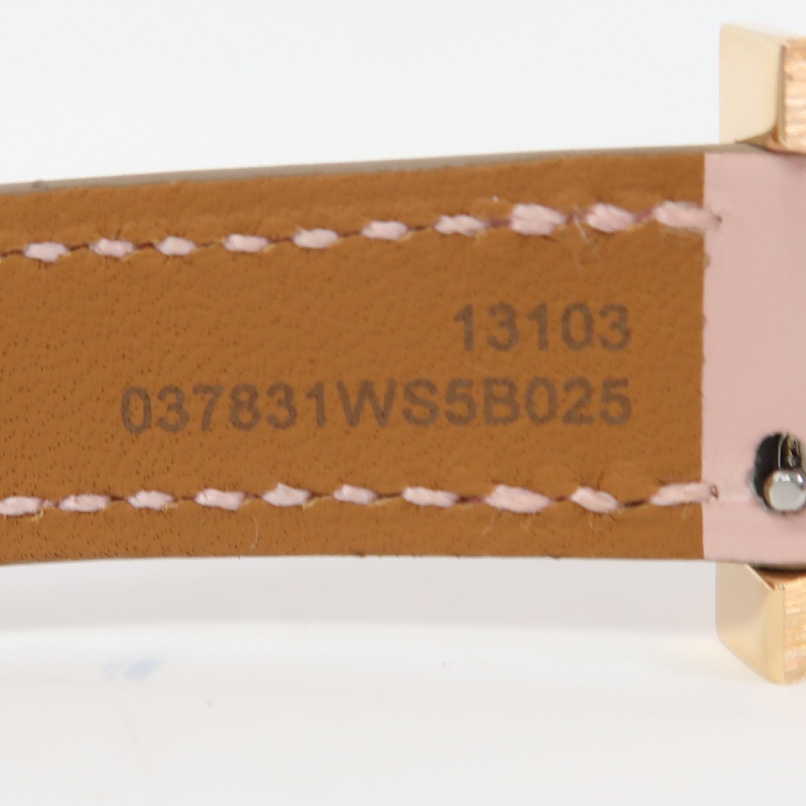HERMES Heure H Mini Model 21mm不鏽鋼/皮革帶手錶石英機芯粉紅色