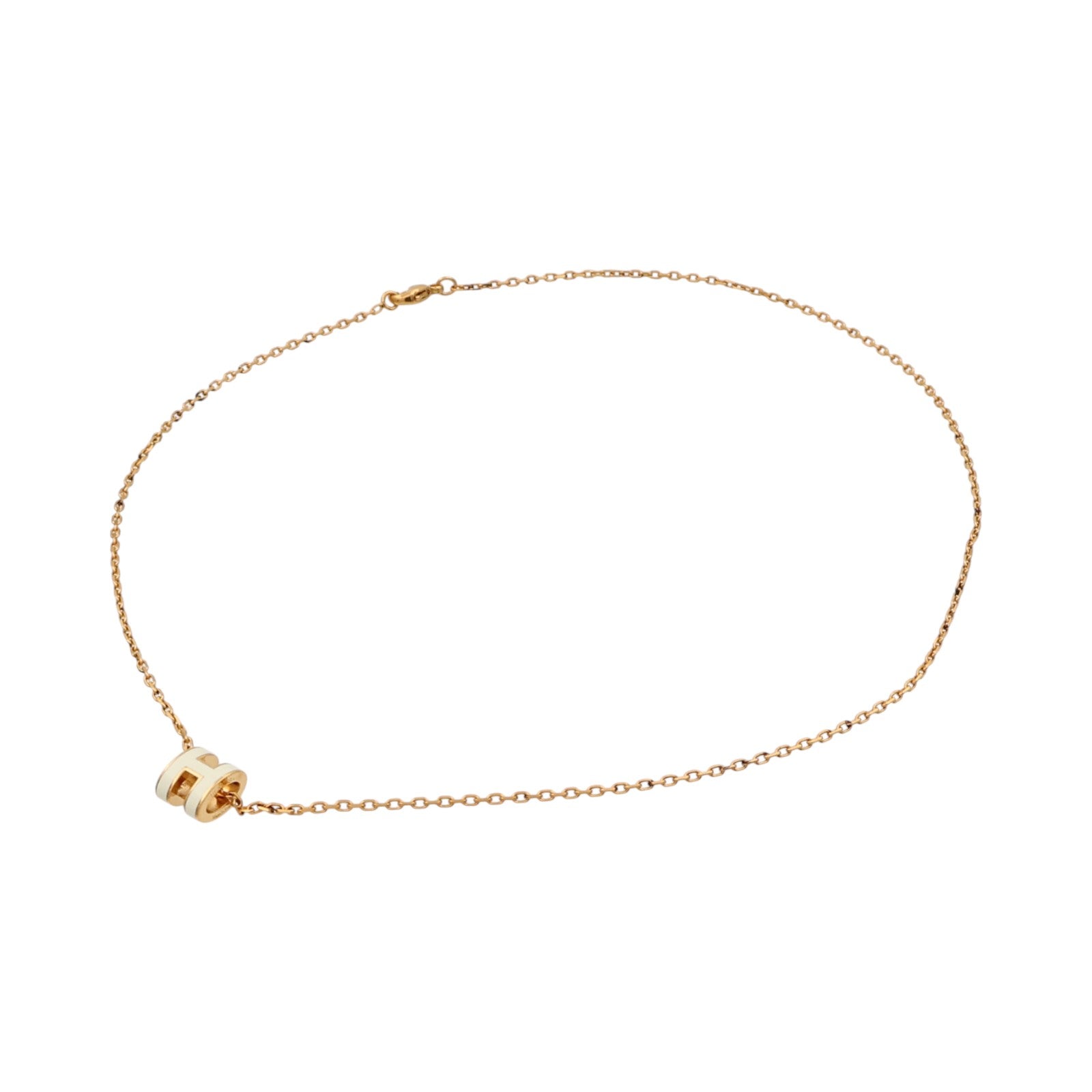 HERMES 金屬/琺瑯Mini Pop H Necklace項鍊Nata