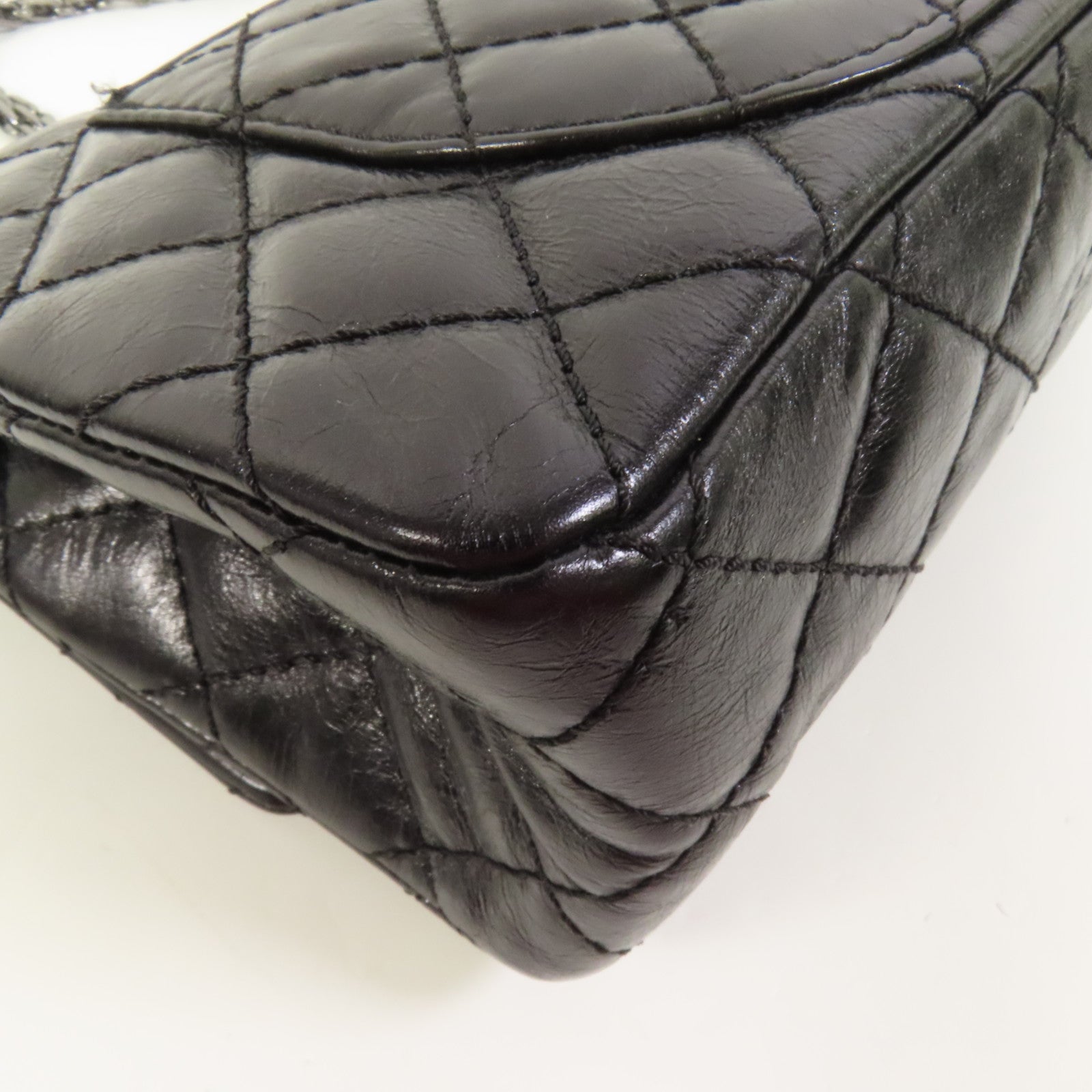 CHANEL 牛皮皮革2.55 Chain Shoulder鏈帶肩背袋