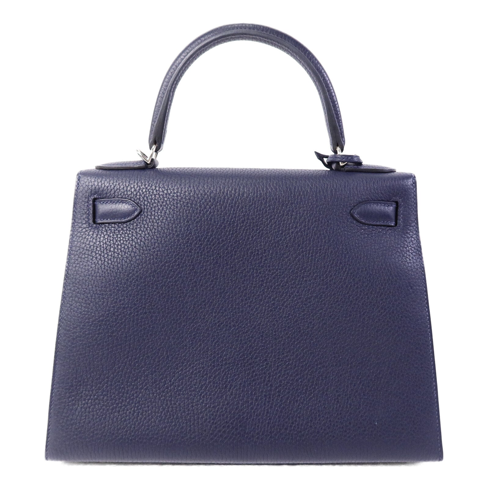 HERMES Clémence/Tadelakt皮革Kelly 28手挽肩背兩用袋Bleu Nuit/Bleu Brighton/Capucine