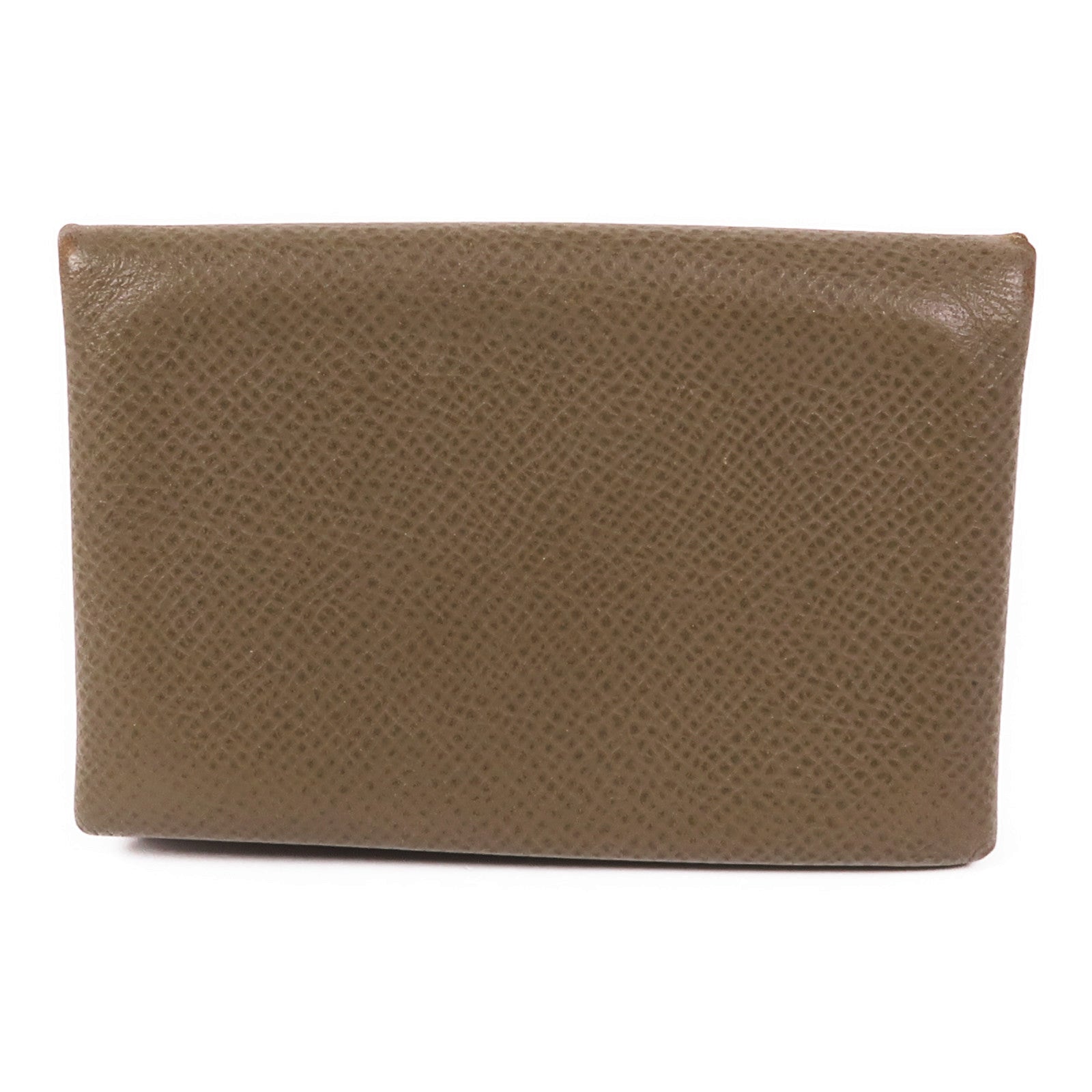 HERMES 【激減優惠】Epsom皮革Calvi Card Holder卡片套Etoupe