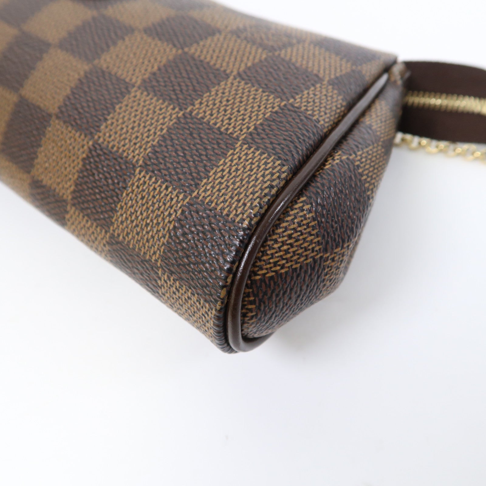 LOUIS VUITTON Damier Eva金扣手挽鏈帶肩背兩用袋啡色