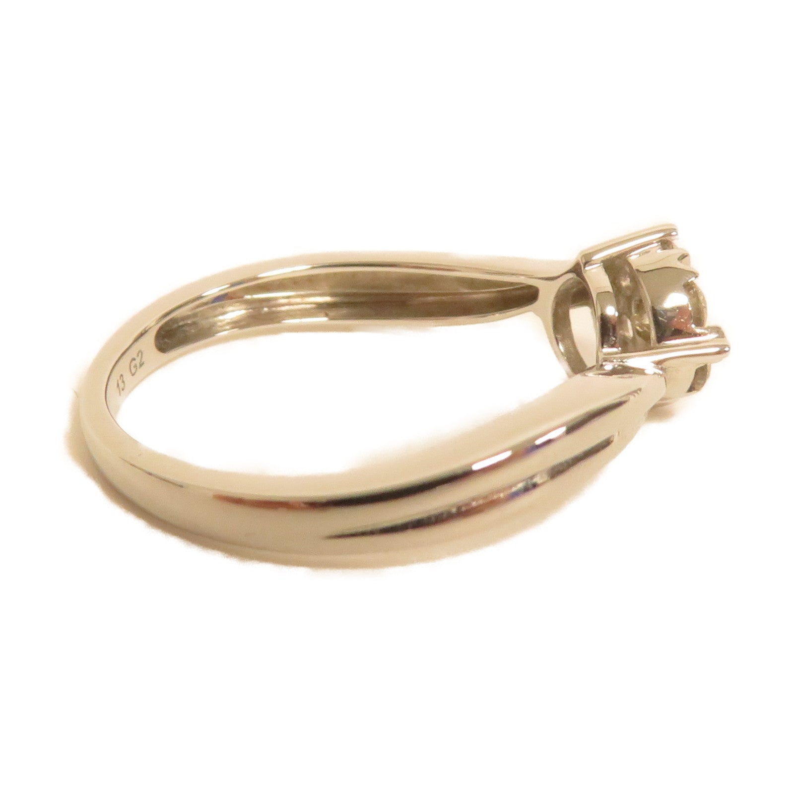 JEWELRY 【激減優惠】18K白金Diamond Ring鑽石戒指US#6