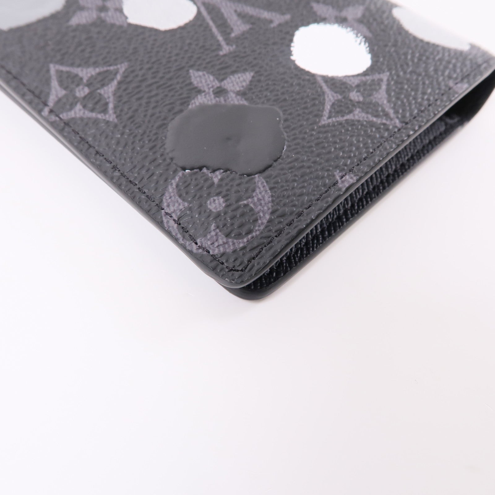 LOUIS VUITTON Monogram Eclipse LVxYK Portefeuille Brazza Long Wallet長錢包黑色