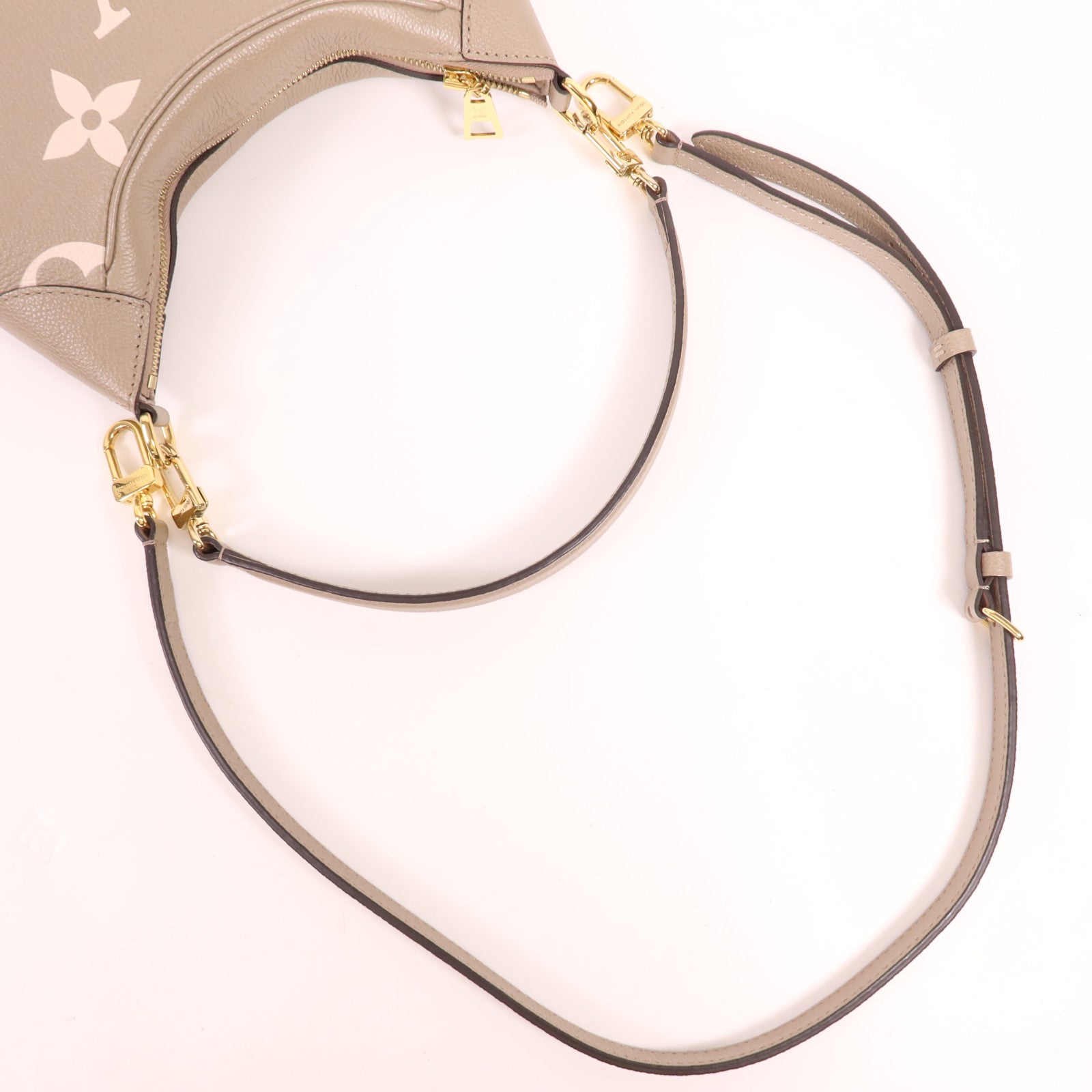 LOUIS VUITTON Monogram Empreinte Bagatelle金扣手挽肩背兩用袋