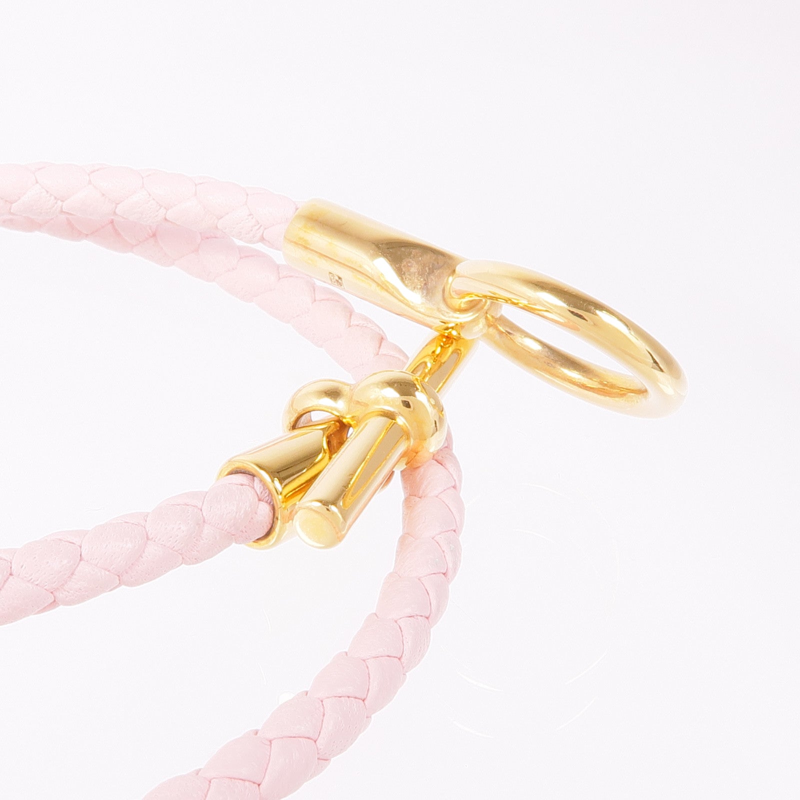 HERMES 【激減優惠】牛皮皮革Glenan Double Tour Bracelet手鏈Rose Sakura