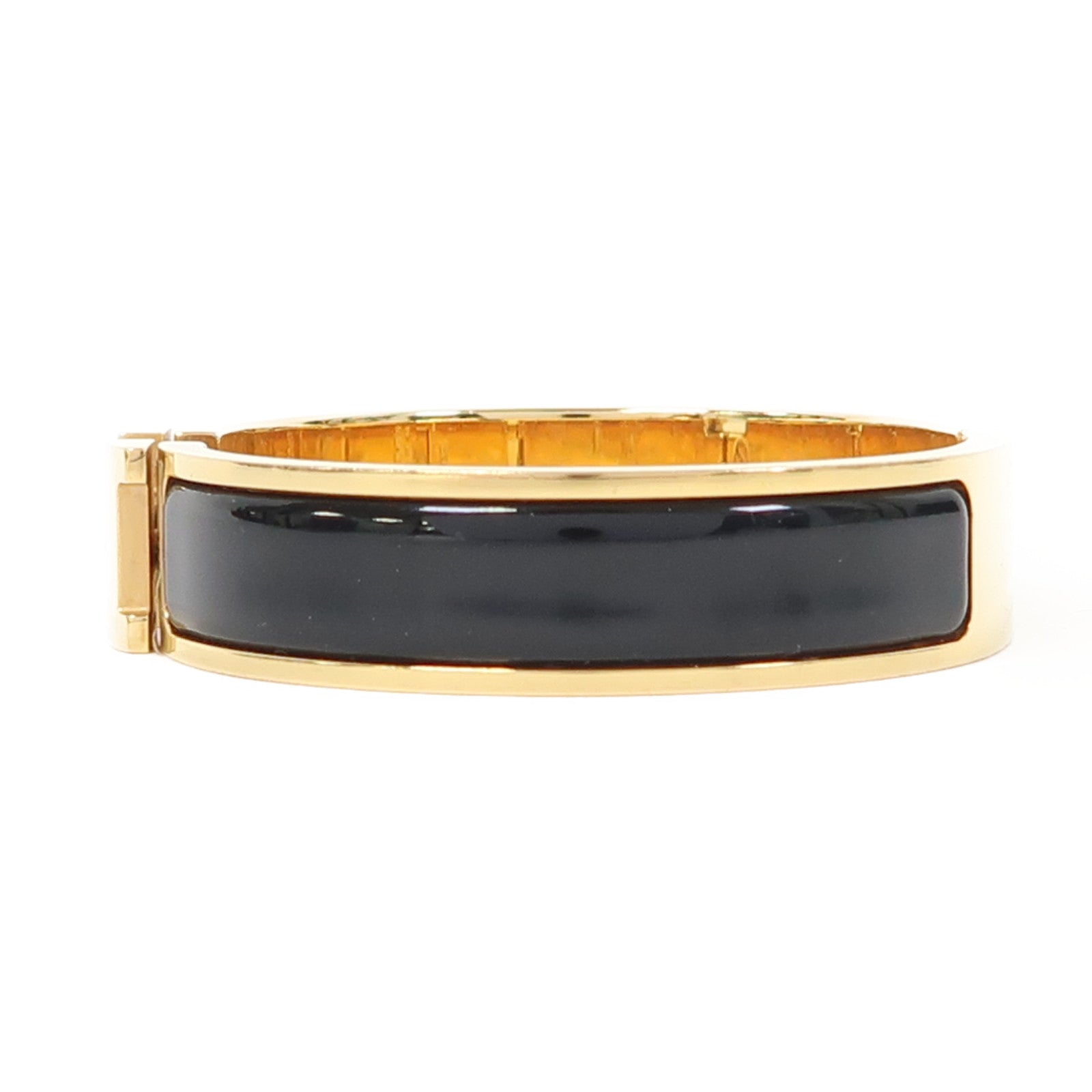 HERMES 金屬Clic H手鐲黑色