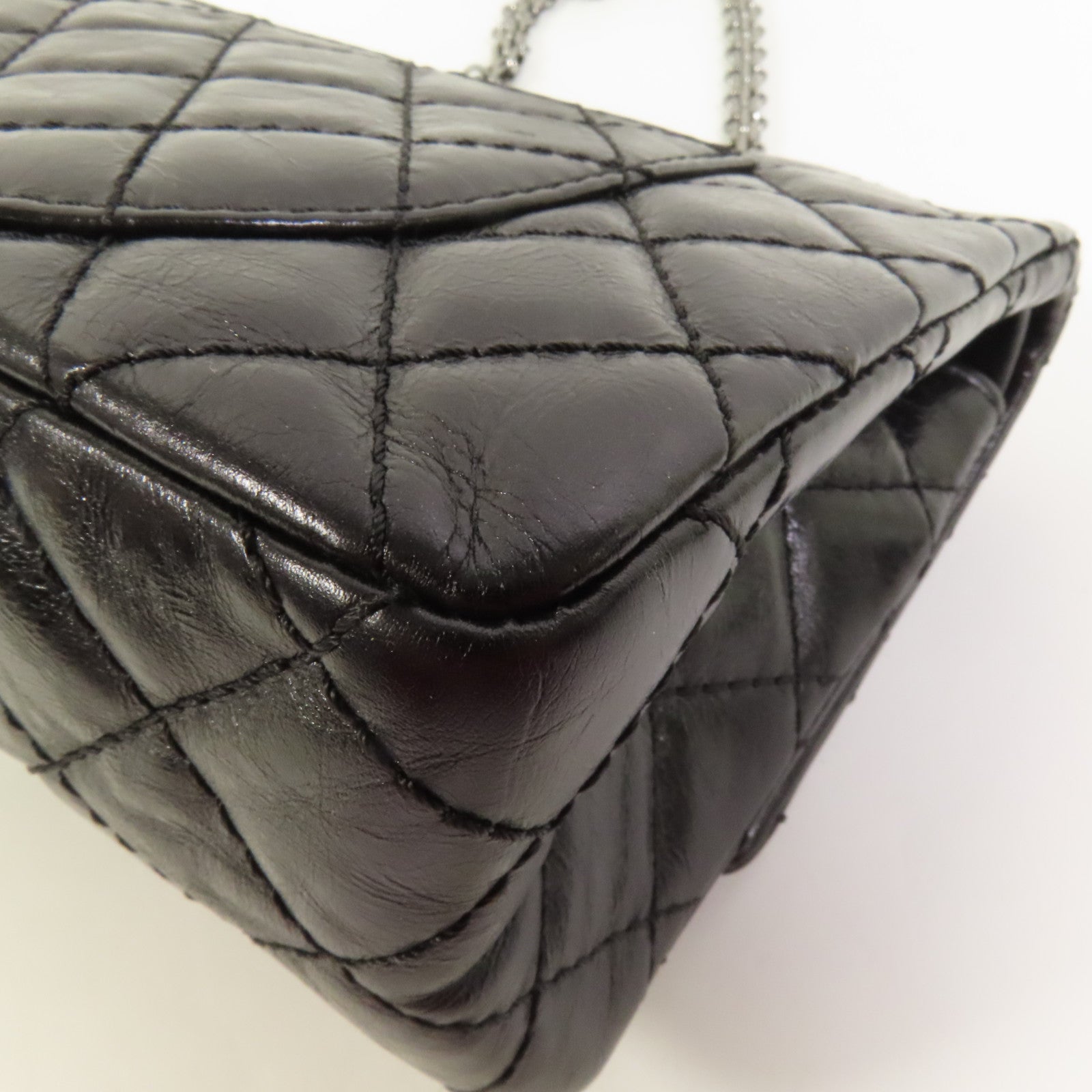 CHANEL 牛皮皮革2.55 Chain Shoulder鏈帶肩背袋