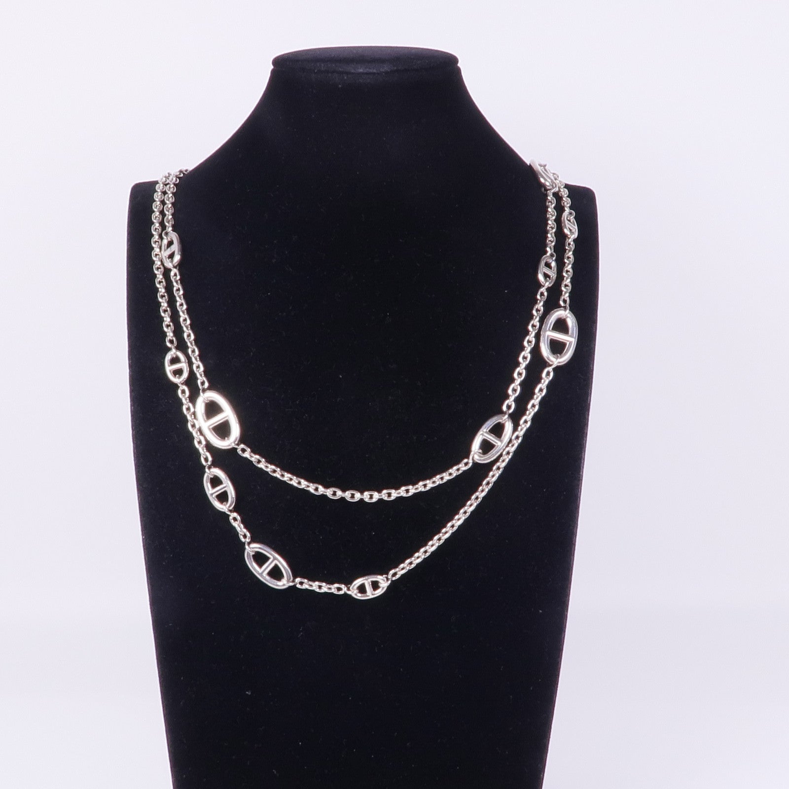 HERMES 925純銀Farandole Long Necklace 120項鍊