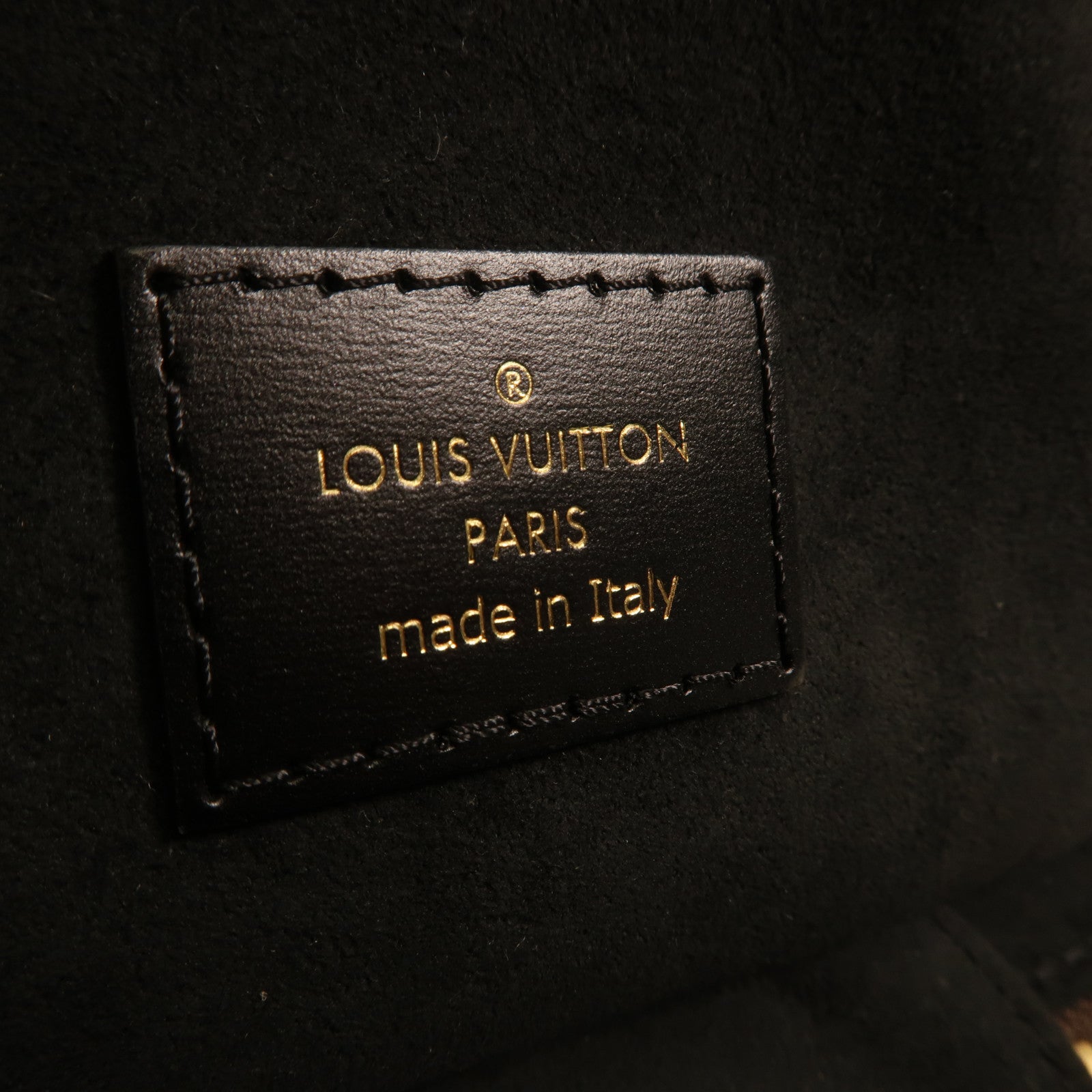 LOUIS VUITTON Monogram Reverse Vanity PM金扣手挽肩背兩用袋棕色