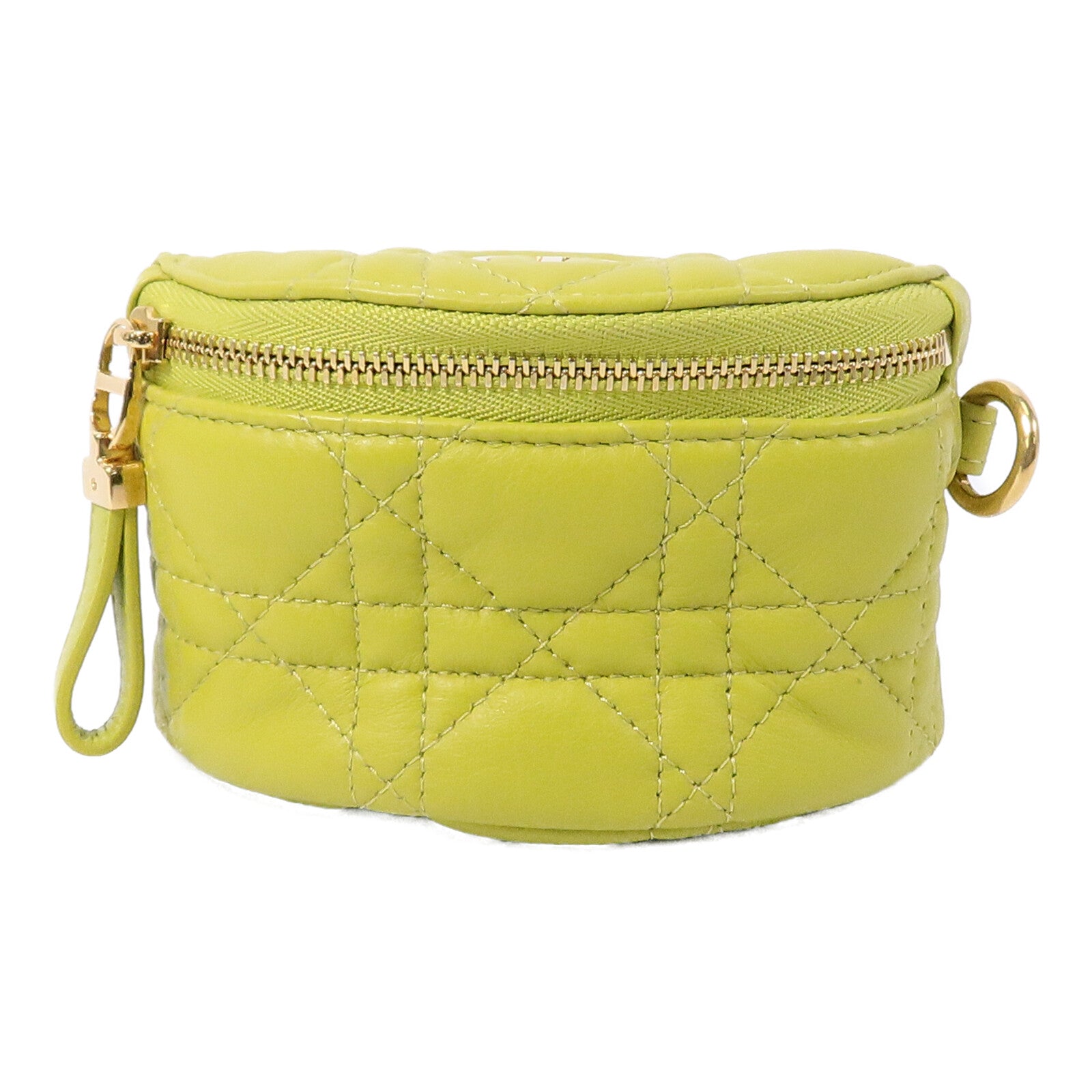 Dior 羊皮皮革Caro Half Moon Coin Purse零錢包