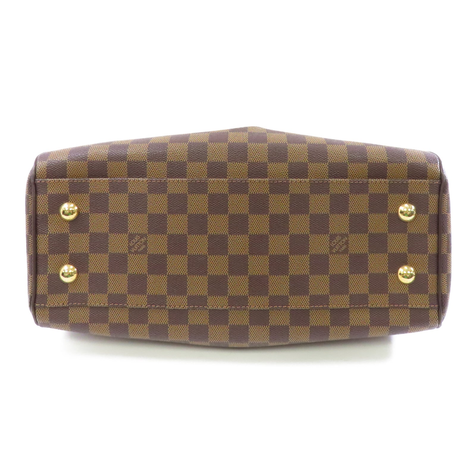 LOUIS VUITTON 【激減優惠】Damier Trevi PM金扣手挽肩背兩用袋啡色