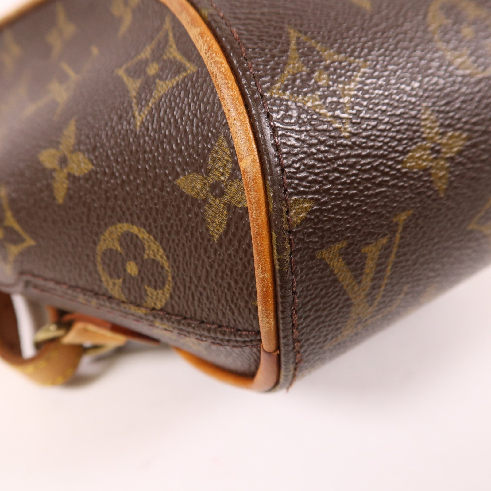 LOUIS VUITTON Monogram Ellipse Sac A Dos Backpack金扣背包棕色