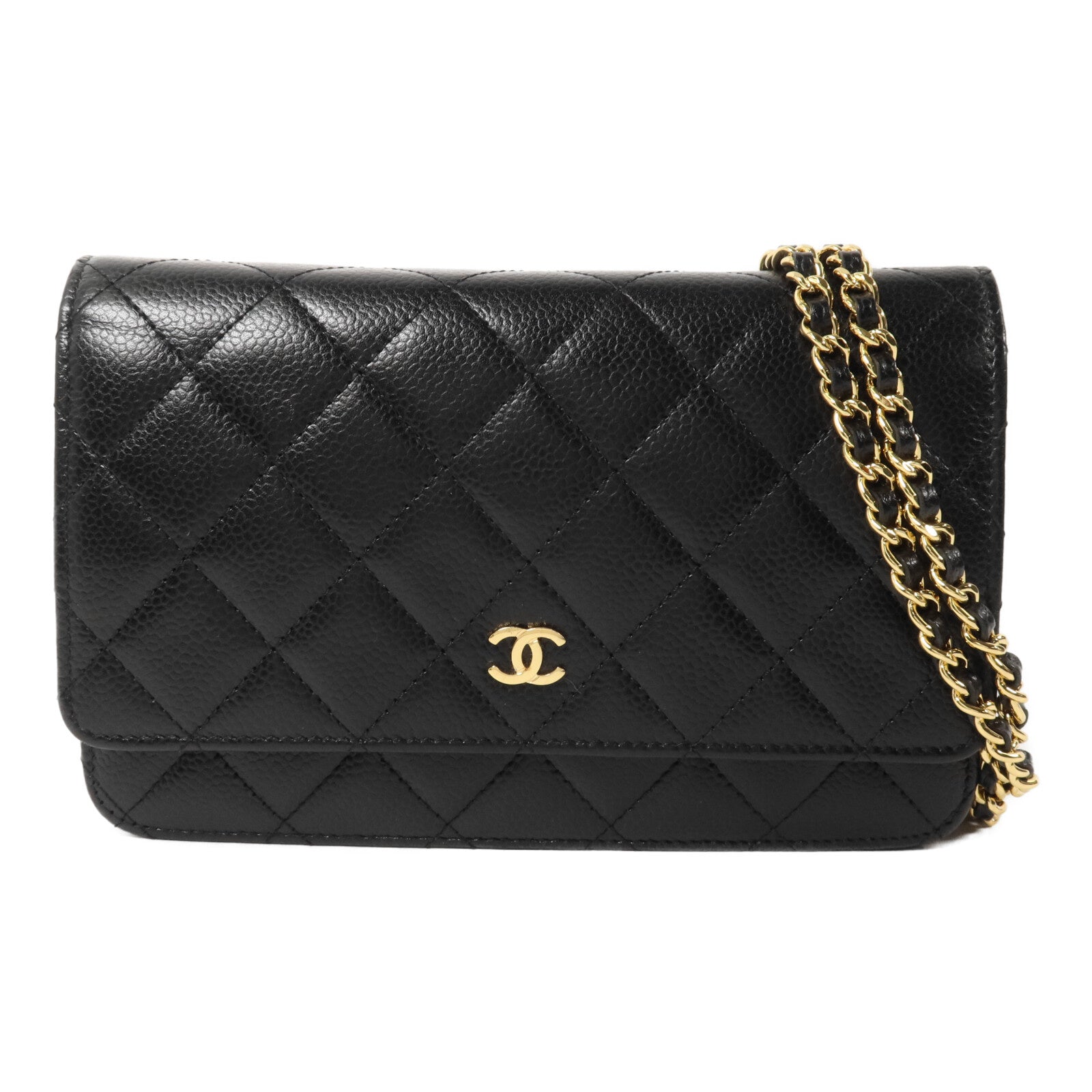 CHANEL 牛皮皮革WOC Wallet On Chain鏈帶肩背袋