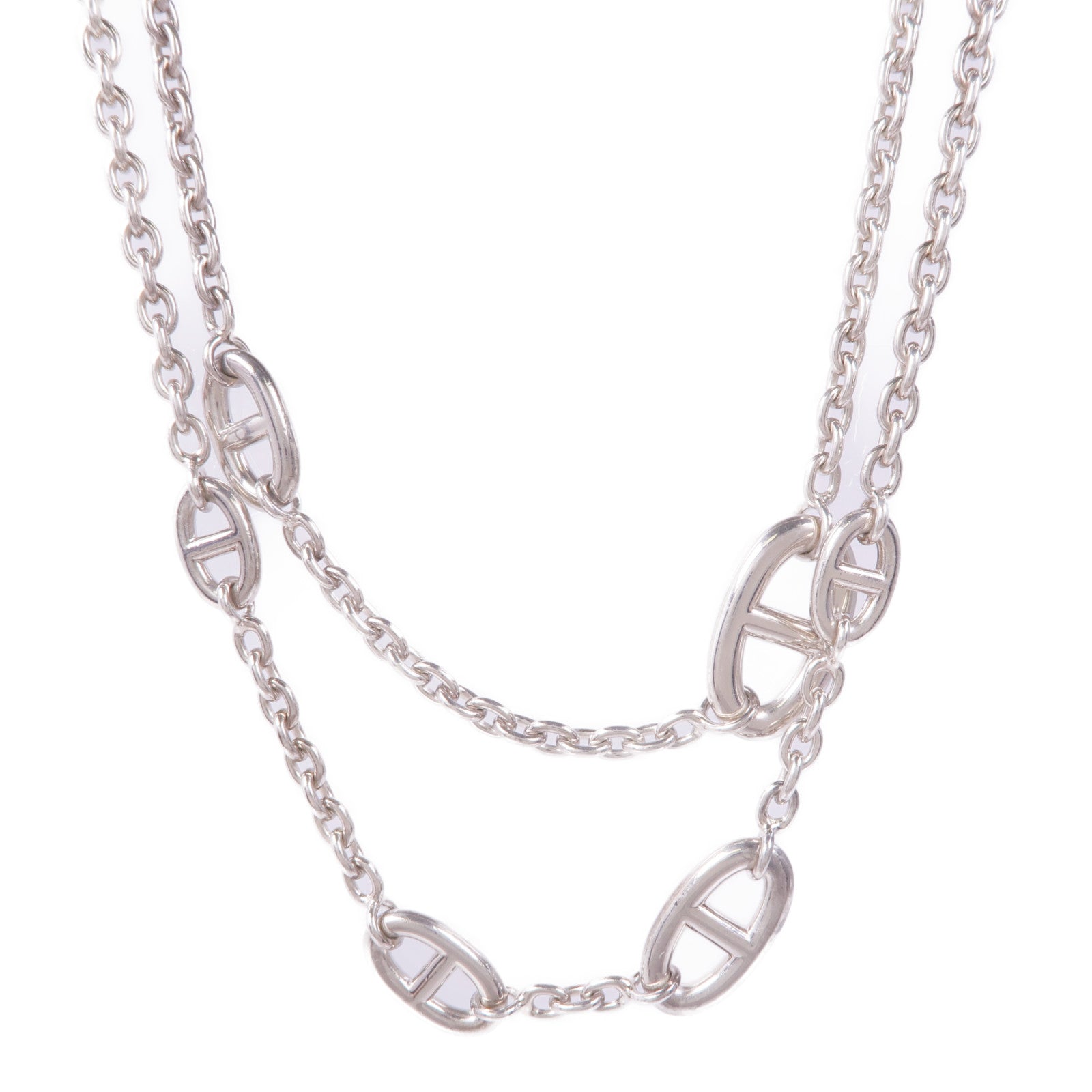 HERMES 925純銀Farandole Long Necklace 120項鍊