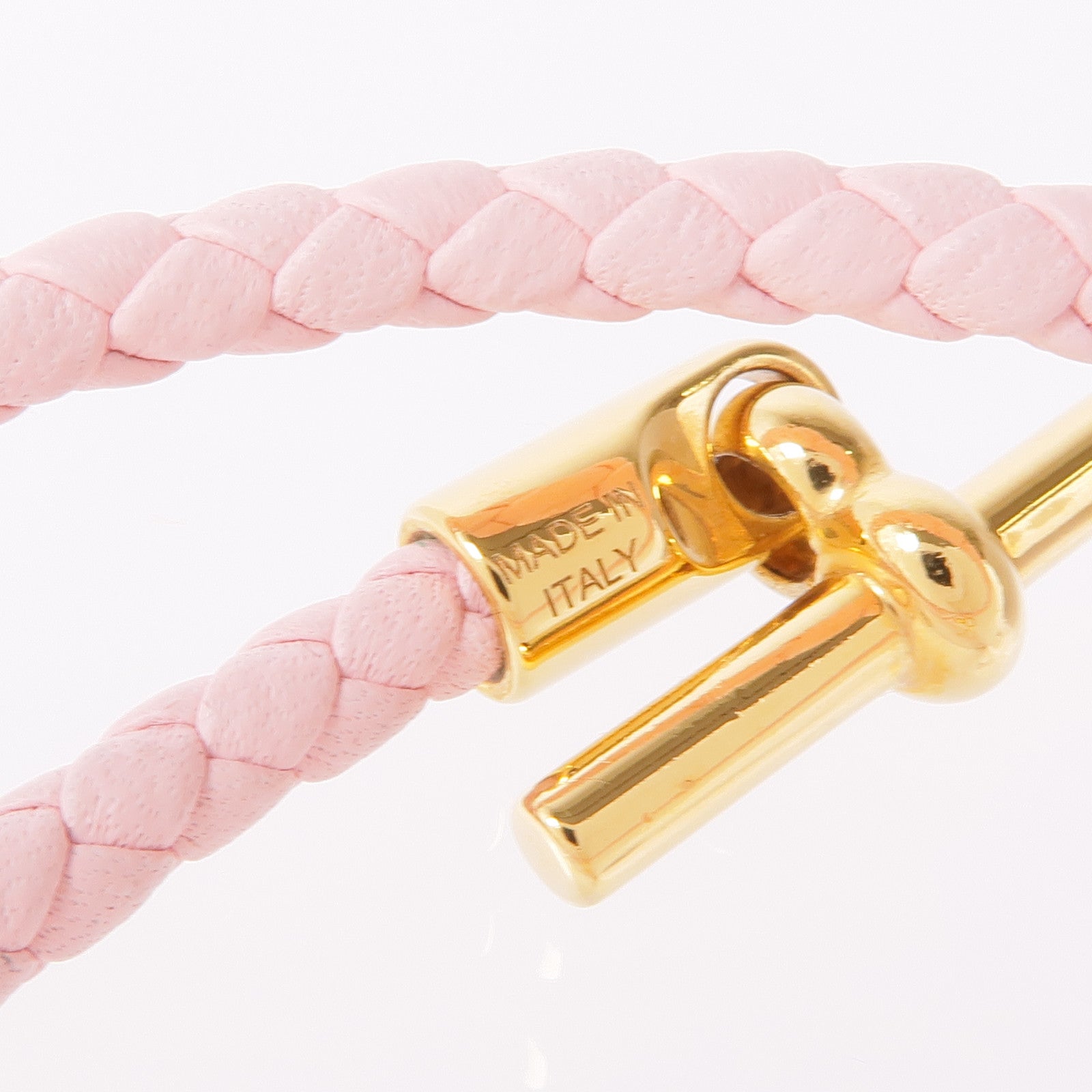 HERMES 牛皮皮革Glenan Double Tour Bracelet手鏈Rose Sakura