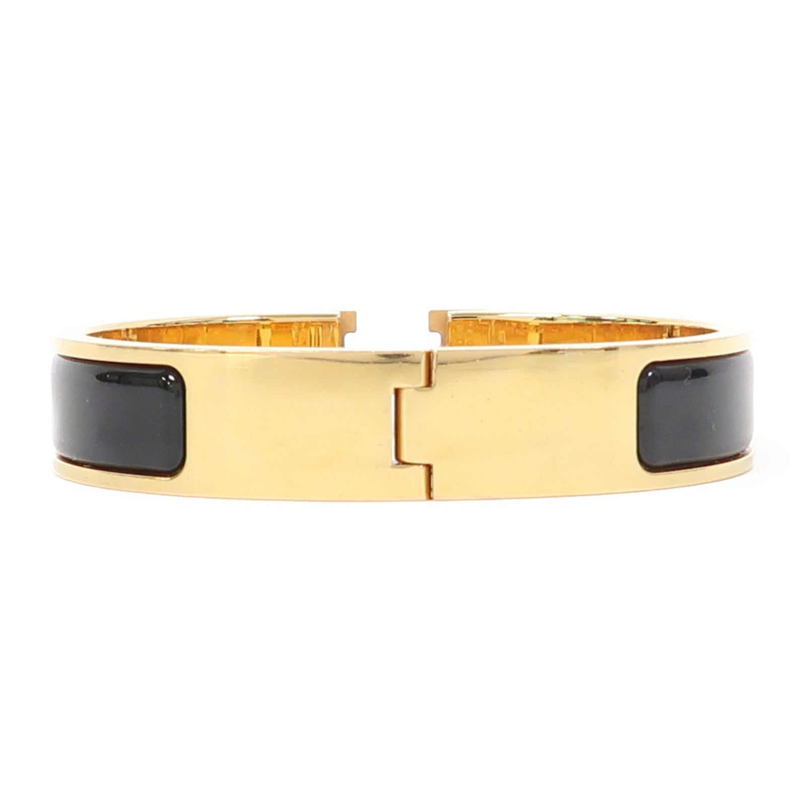 HERMES 金屬Clic H手鐲黑色