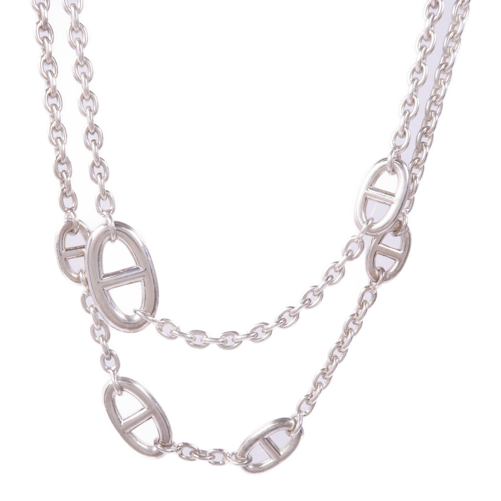 HERMES 925純銀Farandole Long Necklace 120項鍊